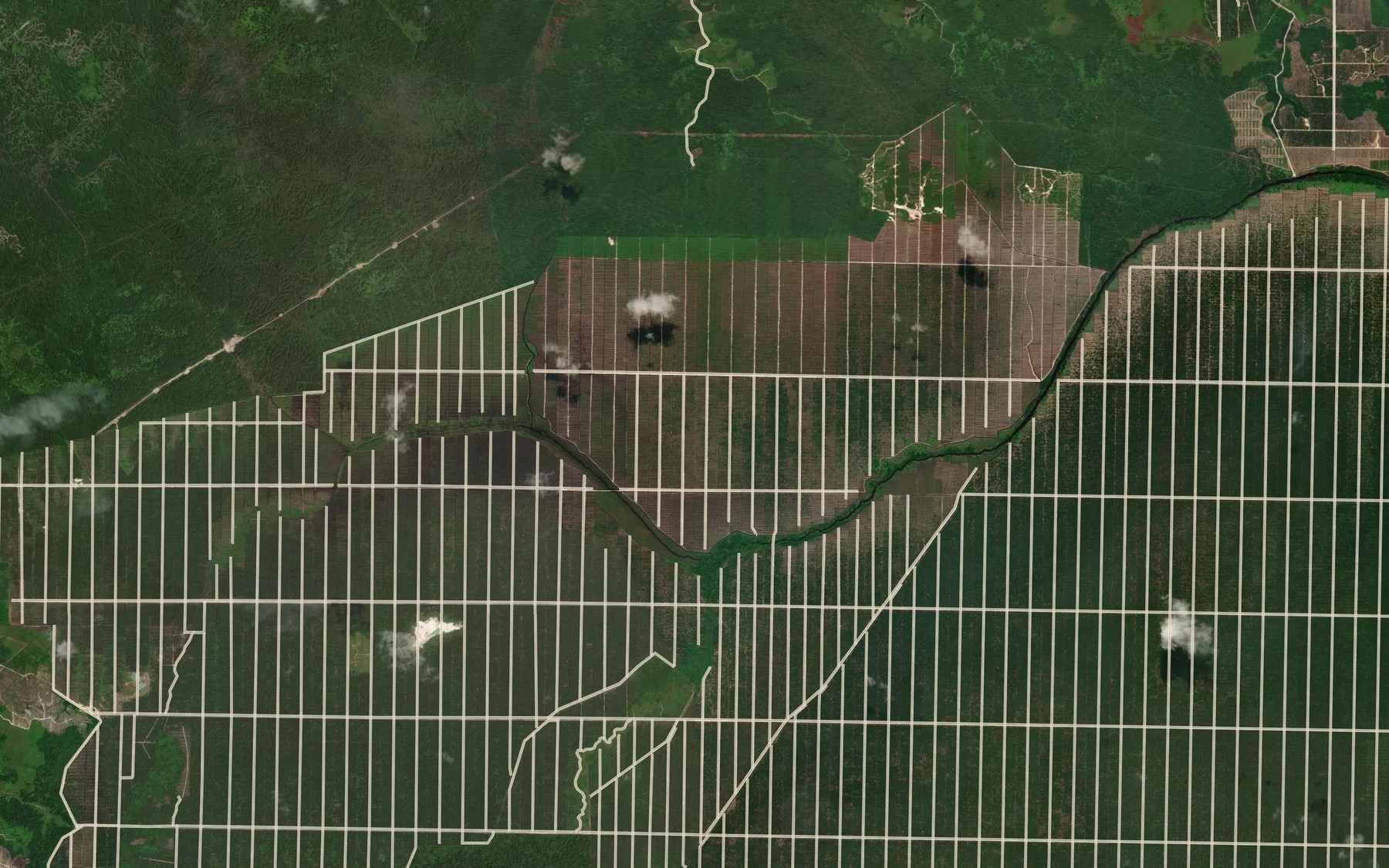 Satellite map of the Sungai Basai