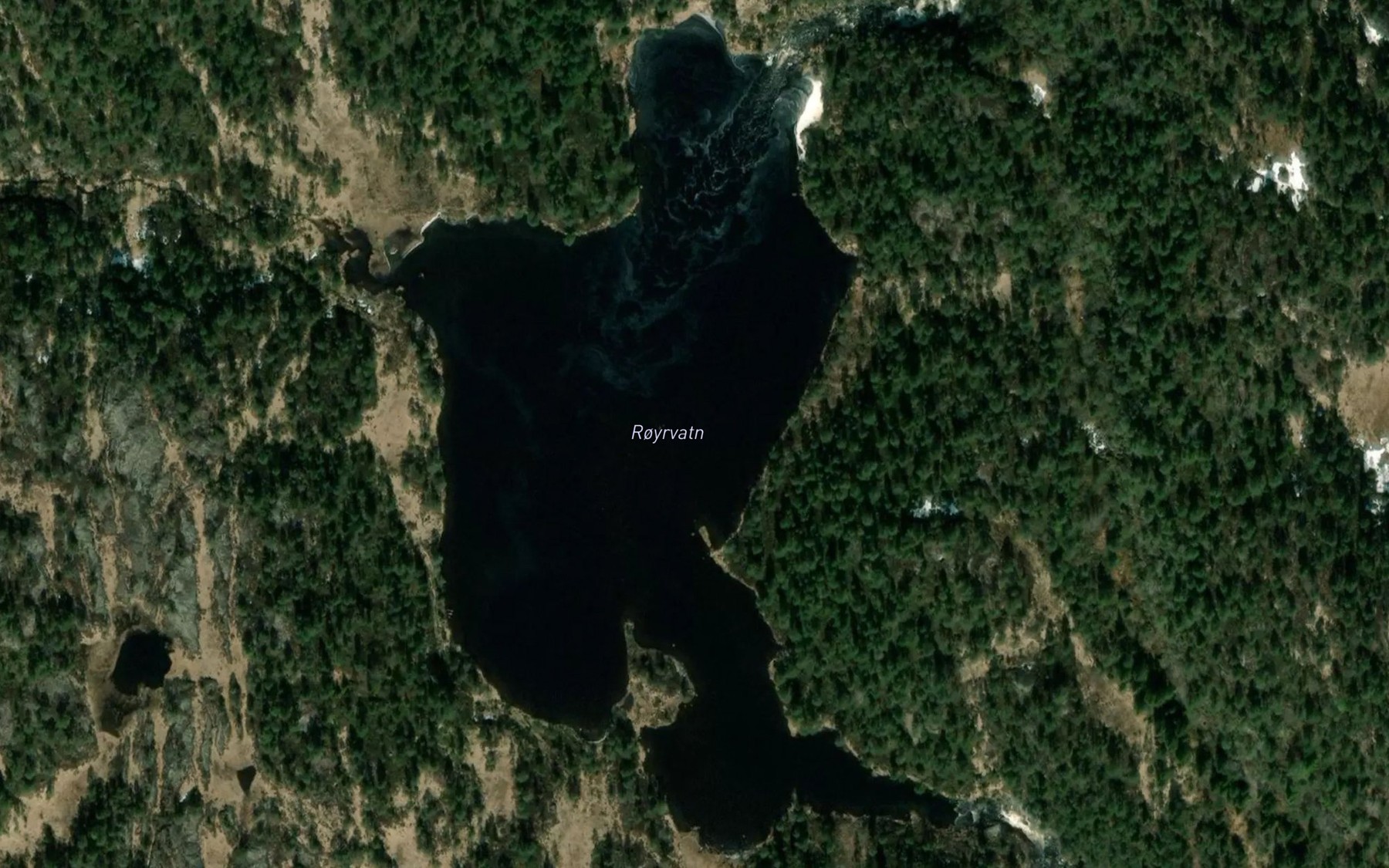 Satellite map of the Royrvatn