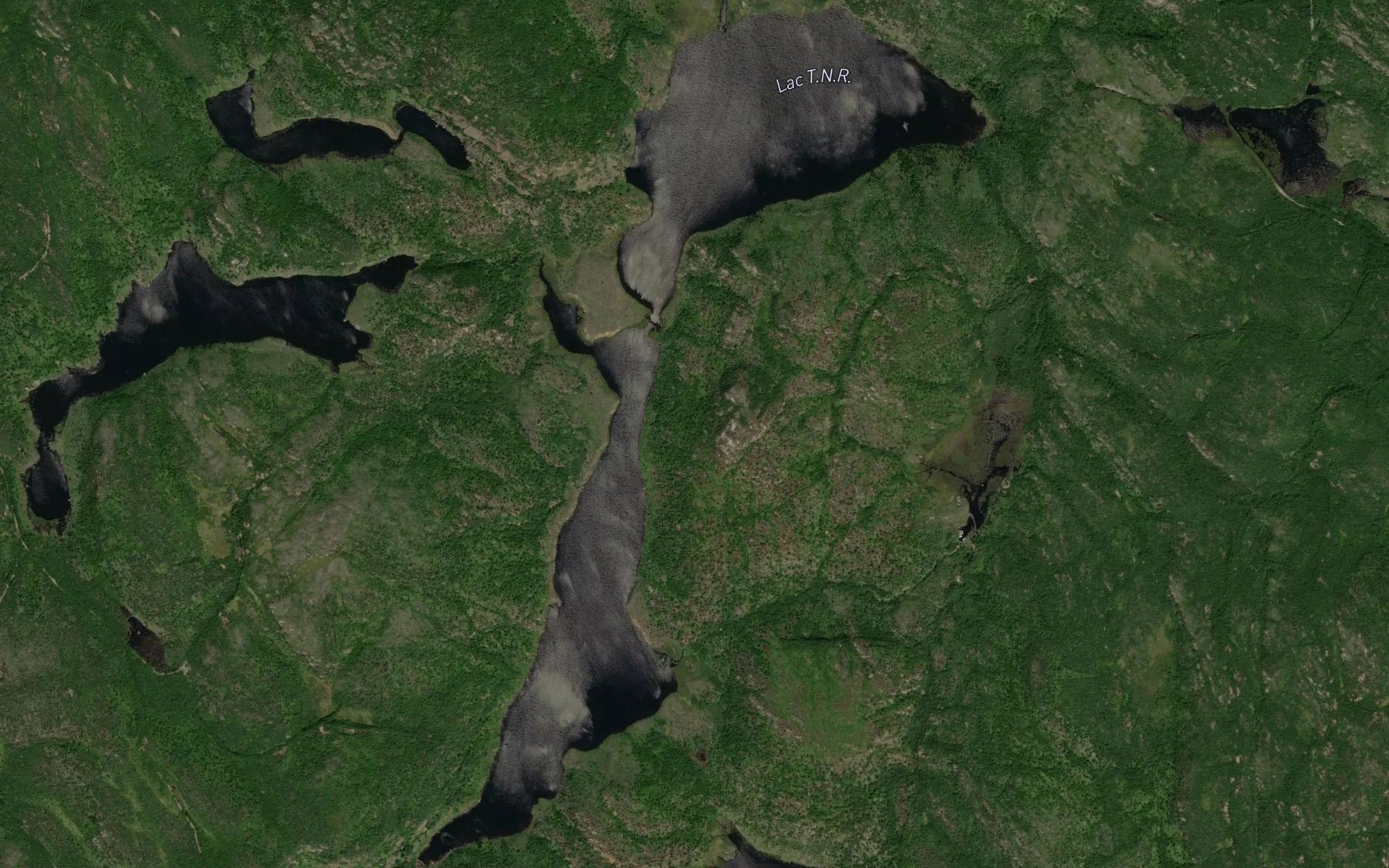 Satellite map of the Lac T.N.R.