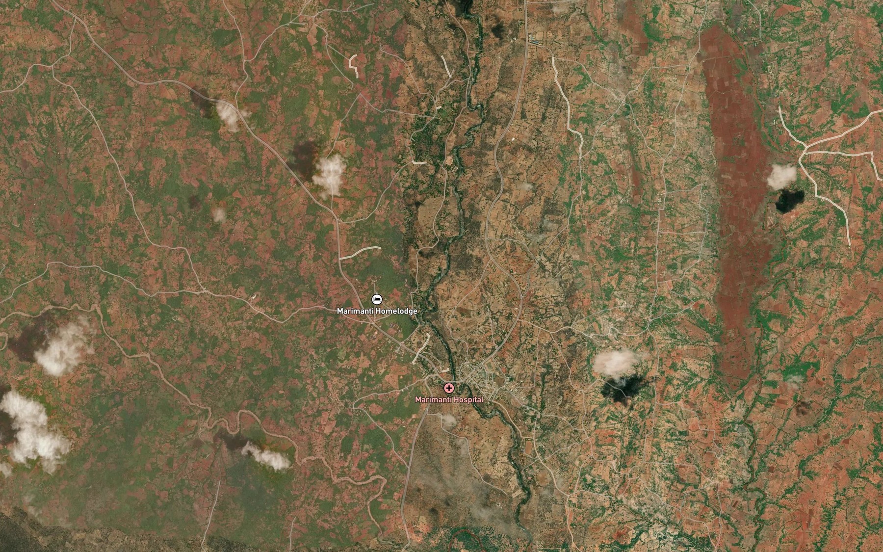 Satellite map of the Allen`s Waterfall