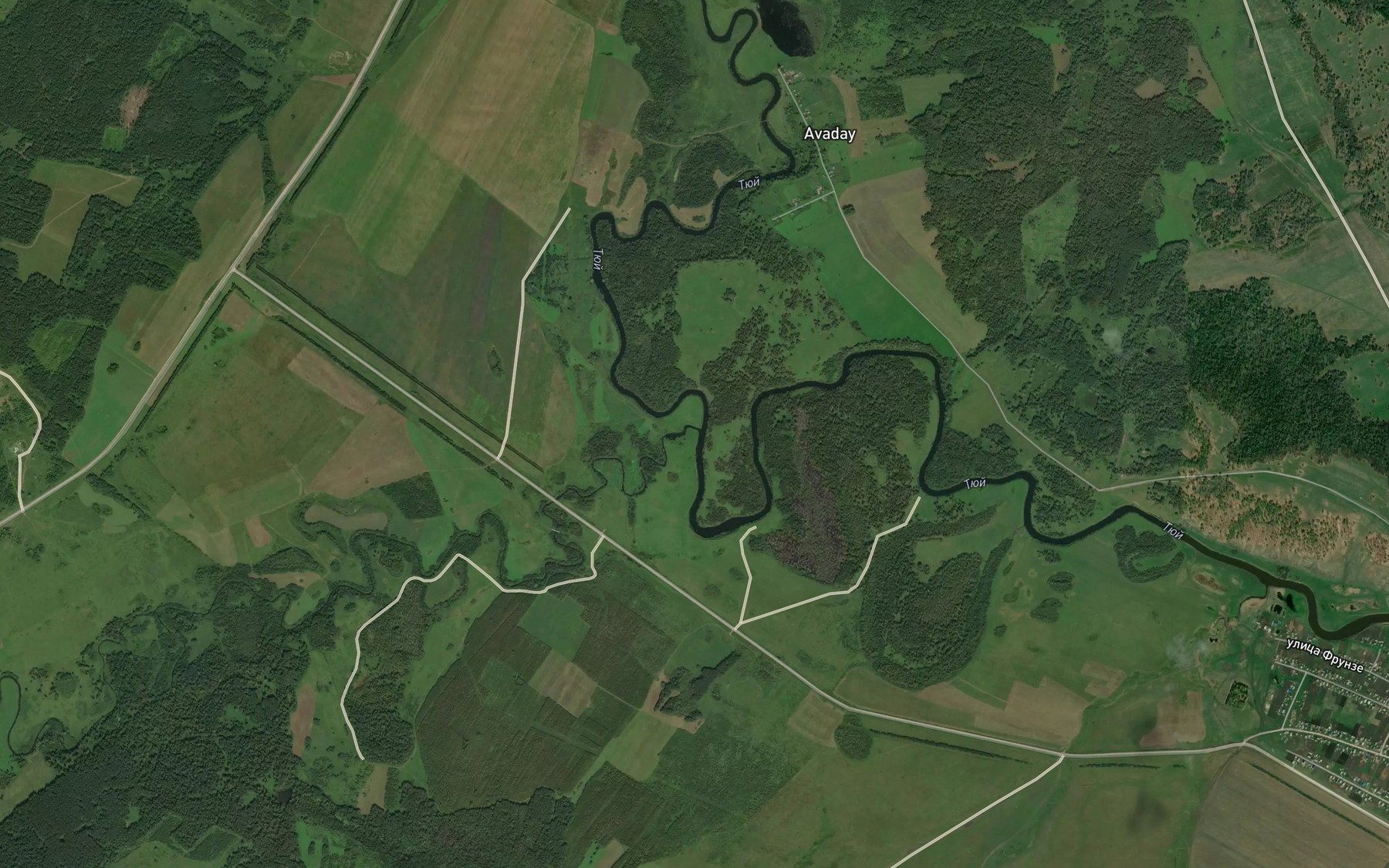 Satellite map of the Burminka