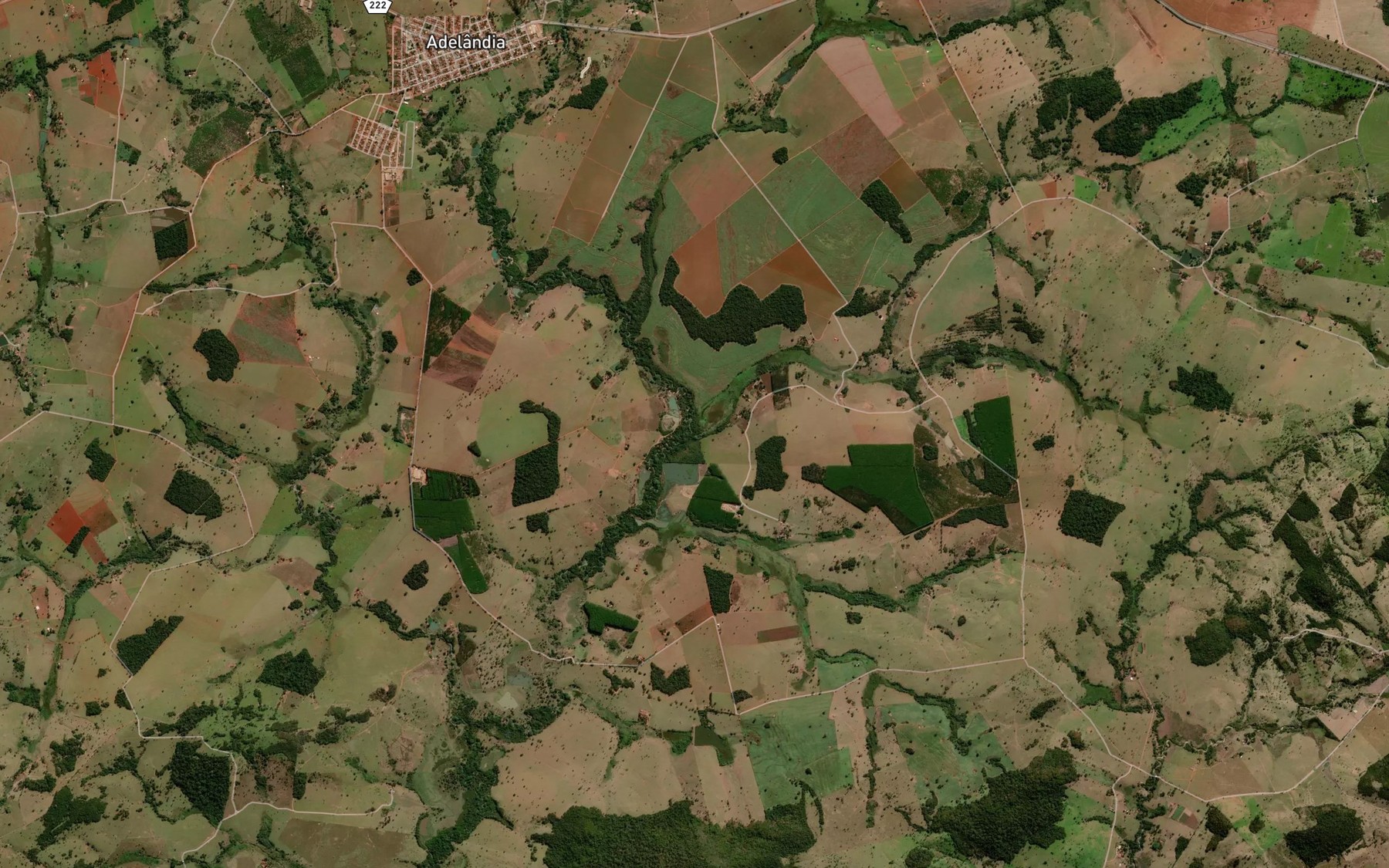 Satellite map of the Corrego da Guariroba