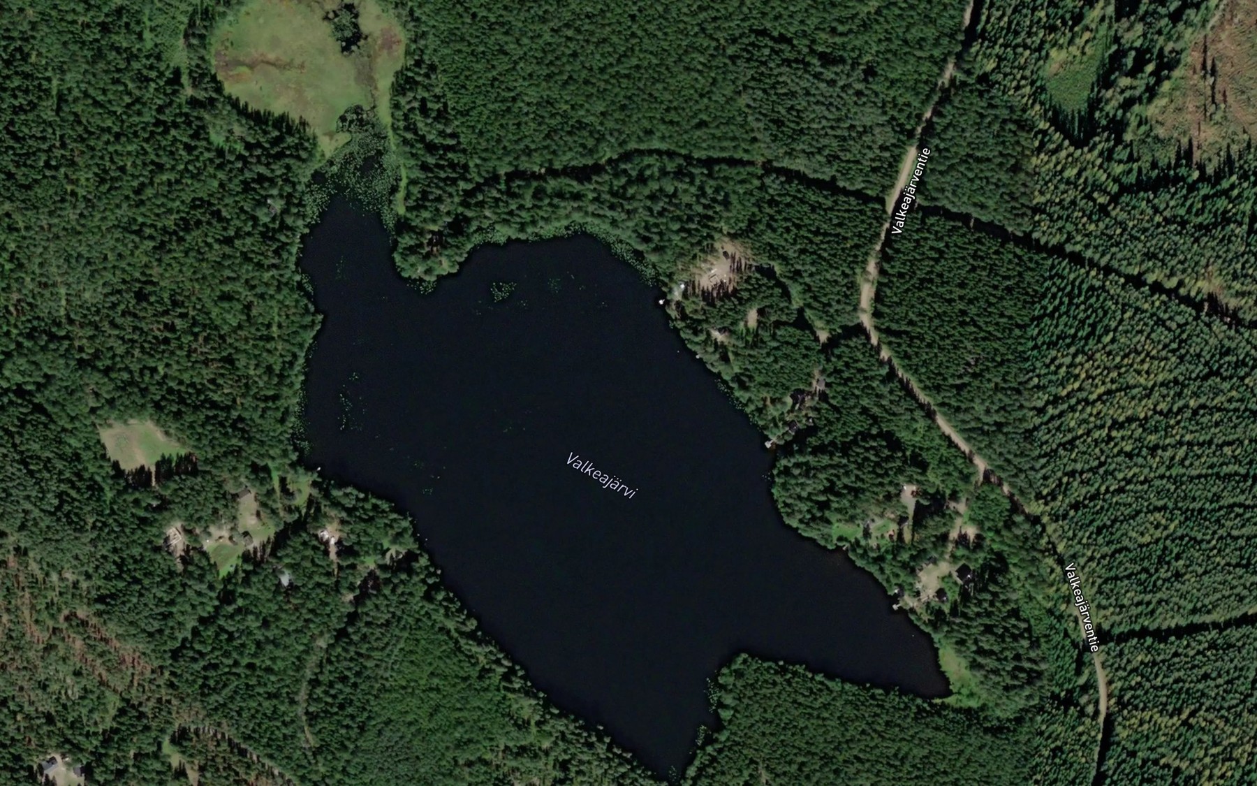 Satellite map of the Valkeajarvi