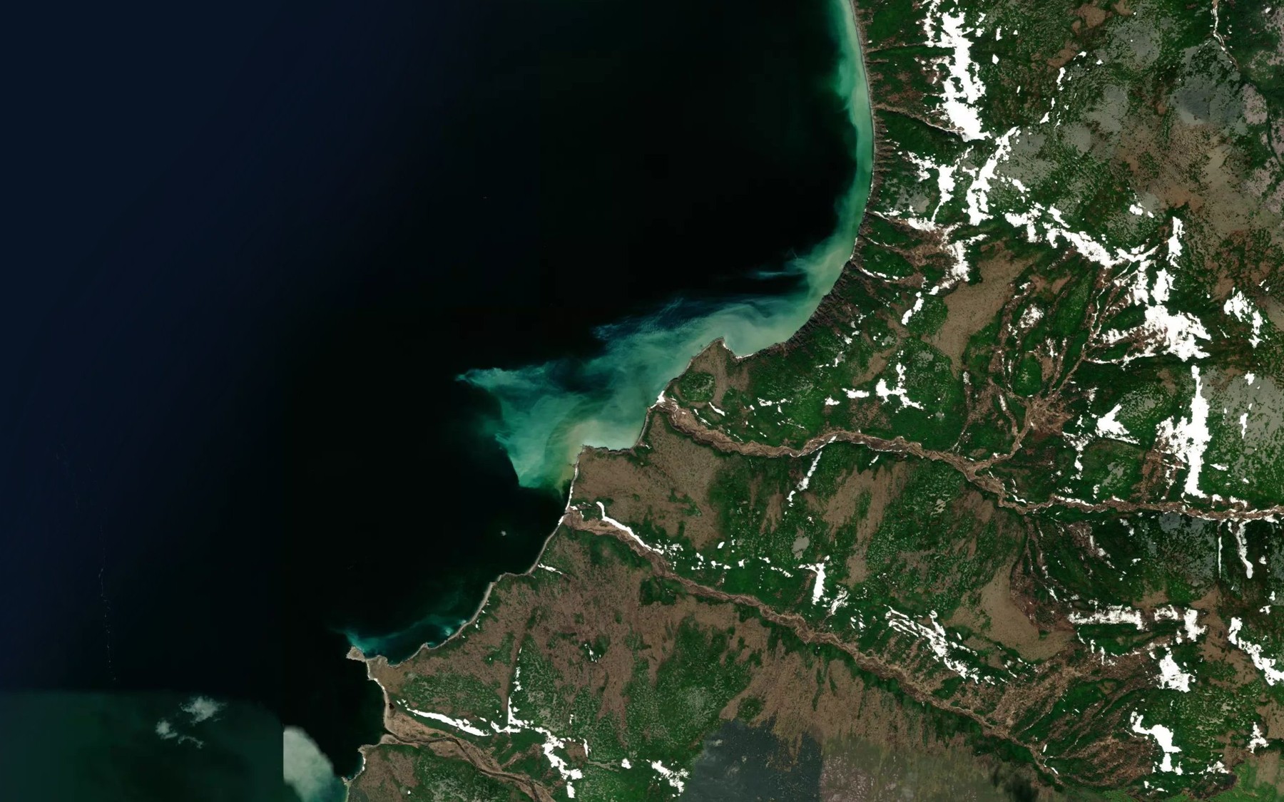 Satellite map of the Uzkiy
