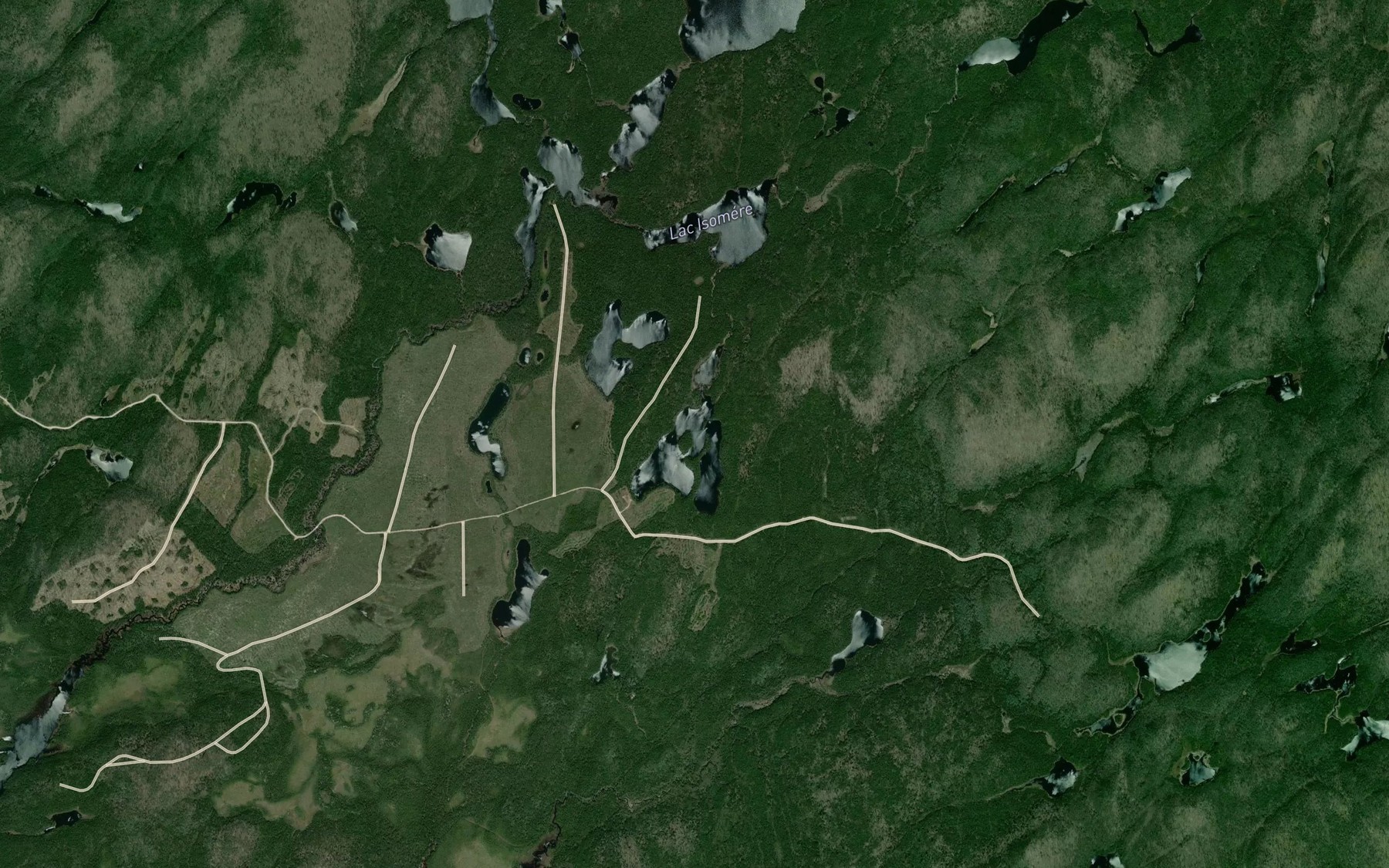 Satellite map of the Lac de la Legende
