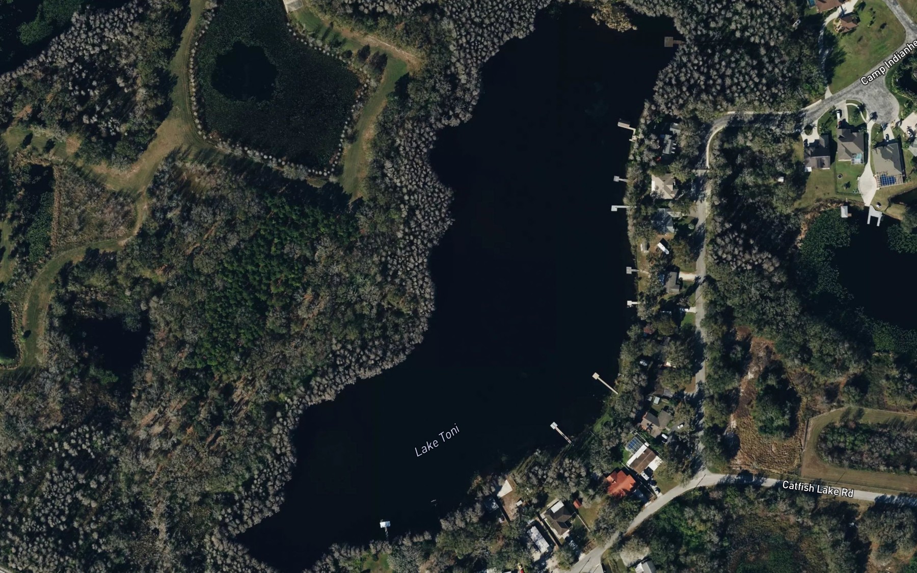 Satellite map of the Lake Toni