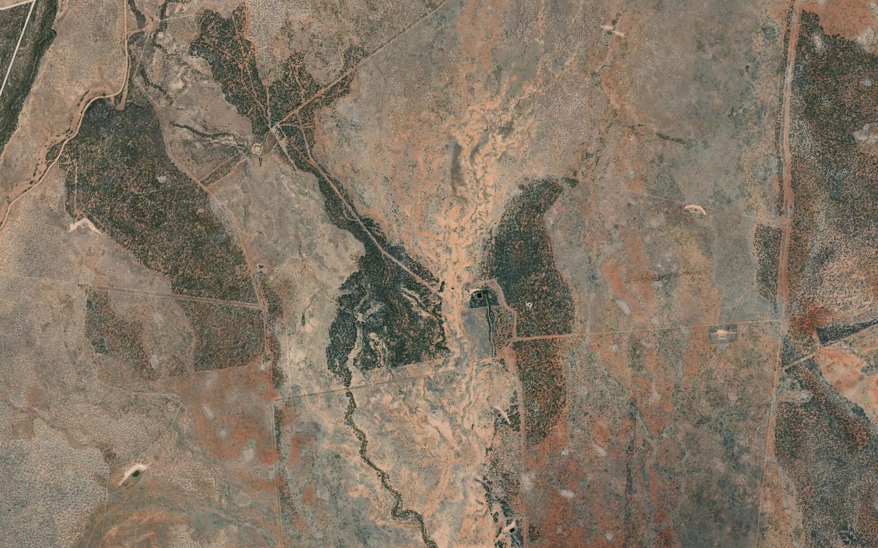 Satellite map of the Gum Yards Dam