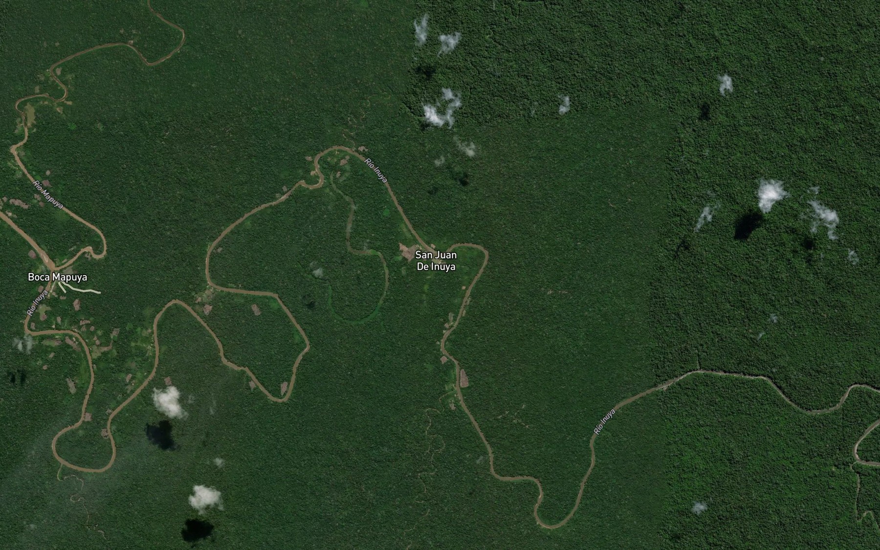 Satellite map of the Quebrada Mishansha