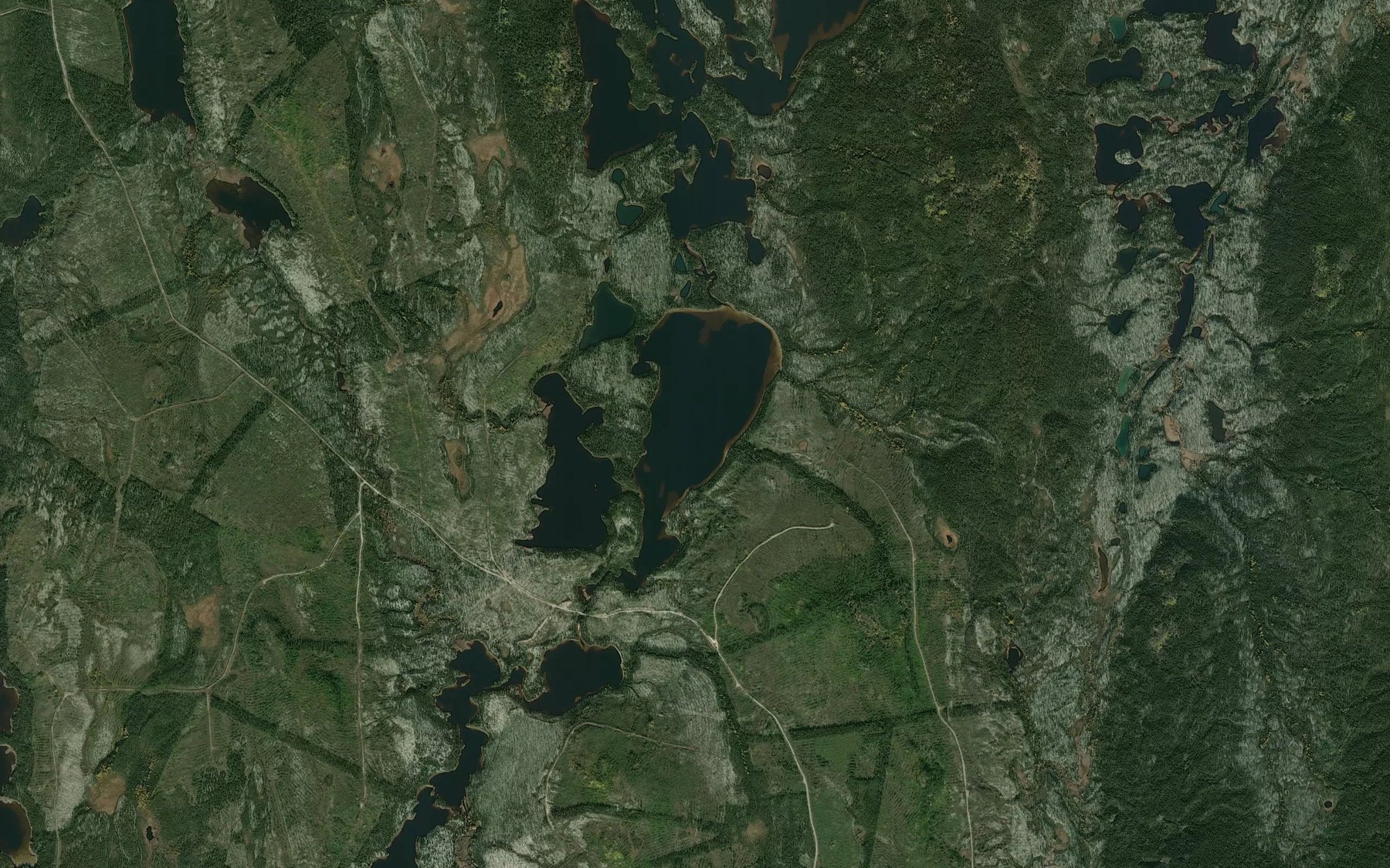 Satellite map of the Lac Nicolas