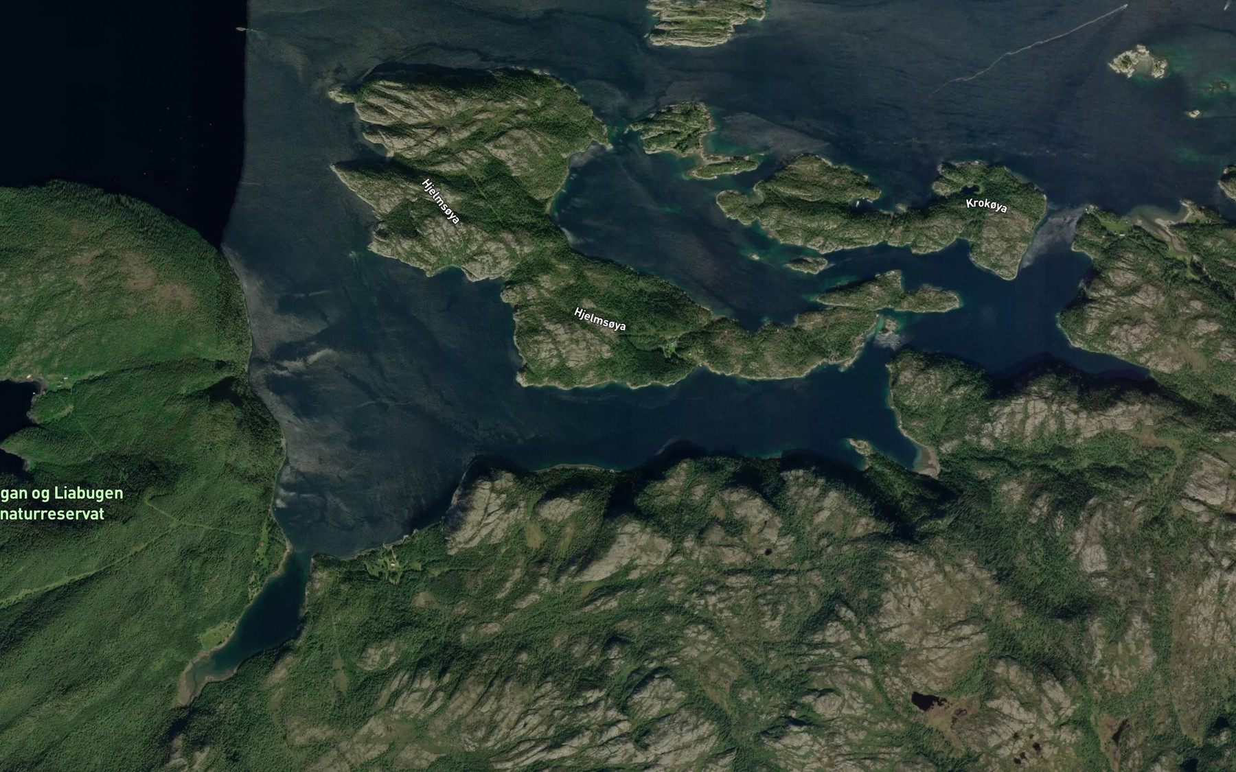 Satellite map of the Tangvika