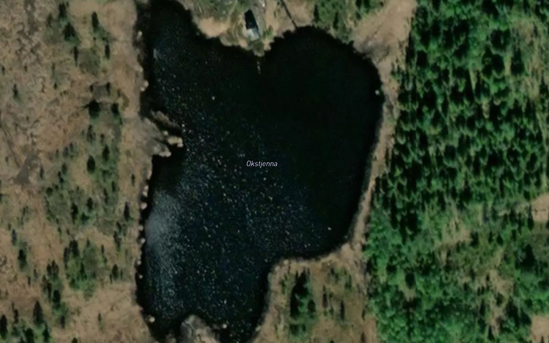 Satellite map of the Okstjerna