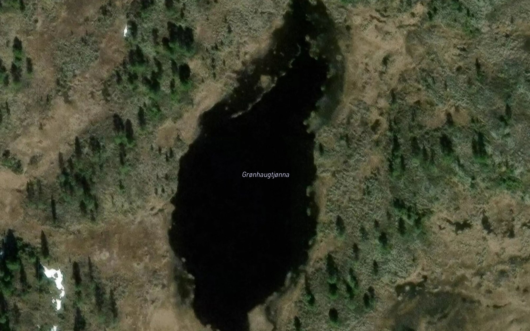 Satellite map of the Gronhaugtjonna