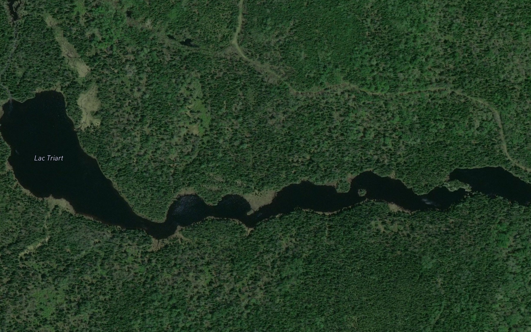 Satellite map of the Lac Triart