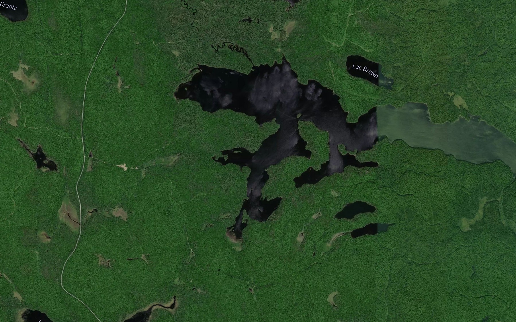Satellite map of the Baie Cook