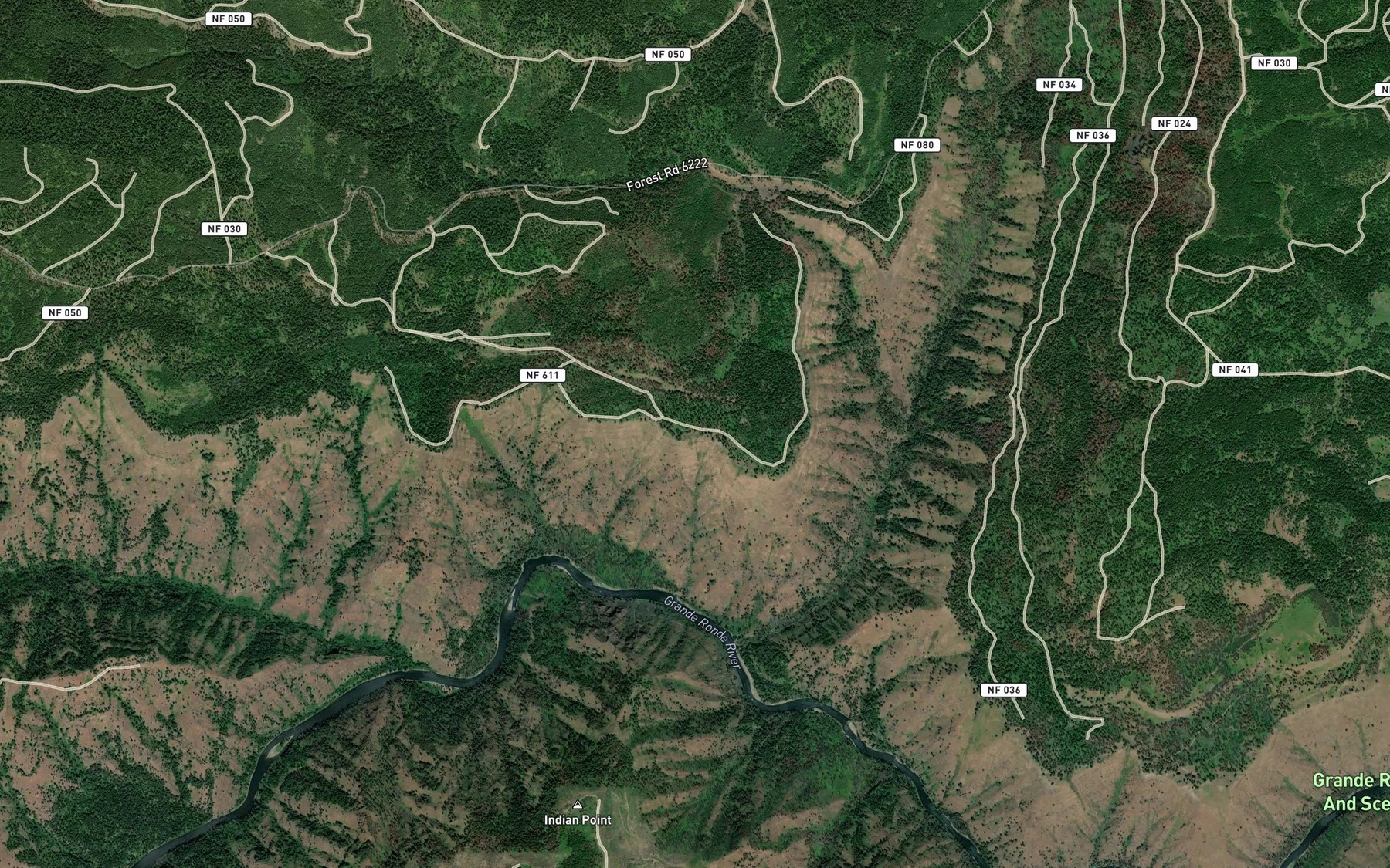 Satellite map of the Mud Spring