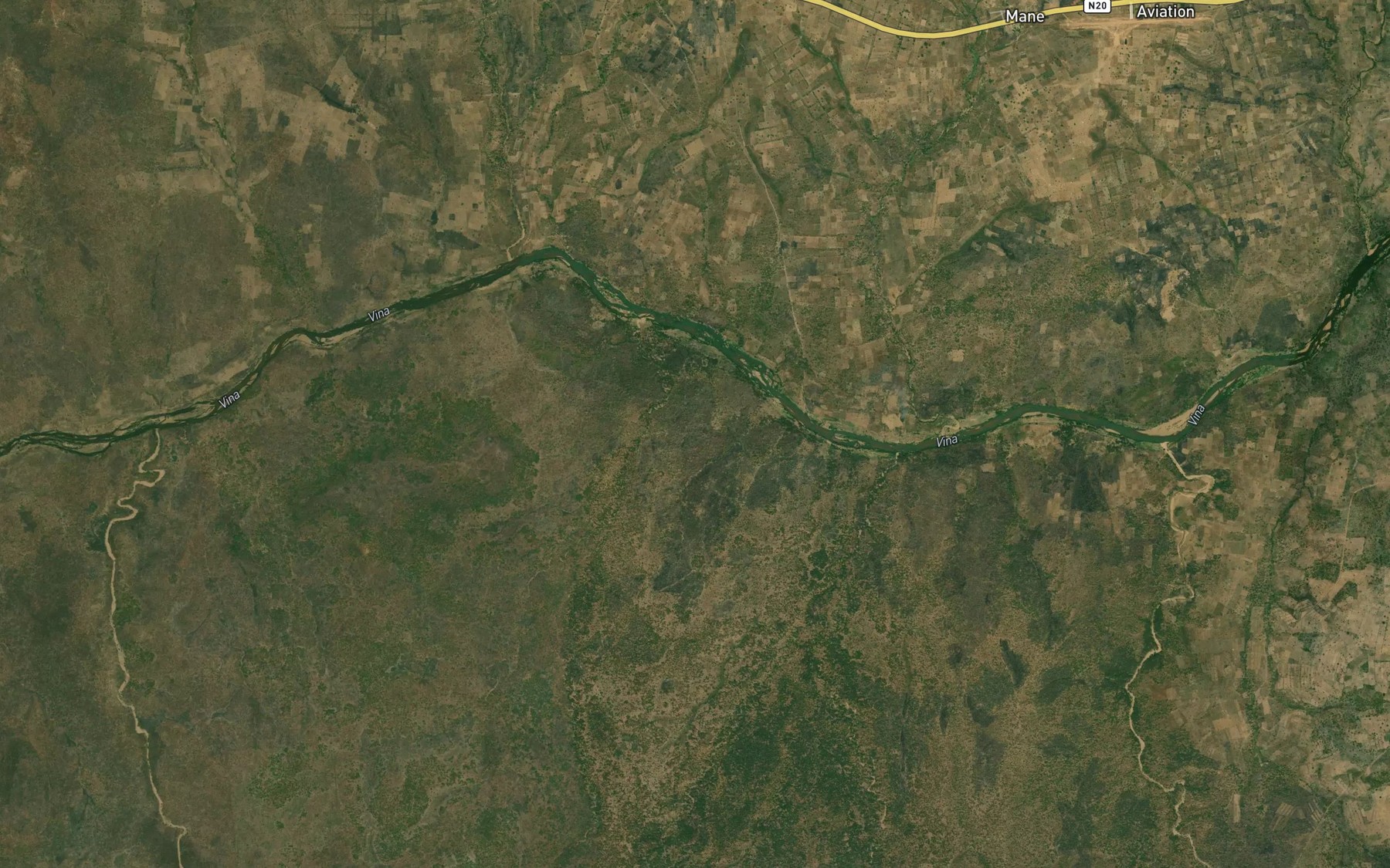 Satellite map of the Ngon