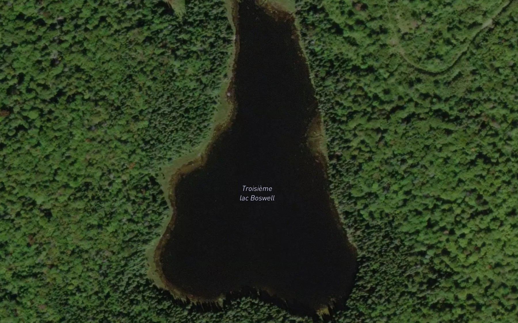 Satellite map of the Troisieme lac Boswell