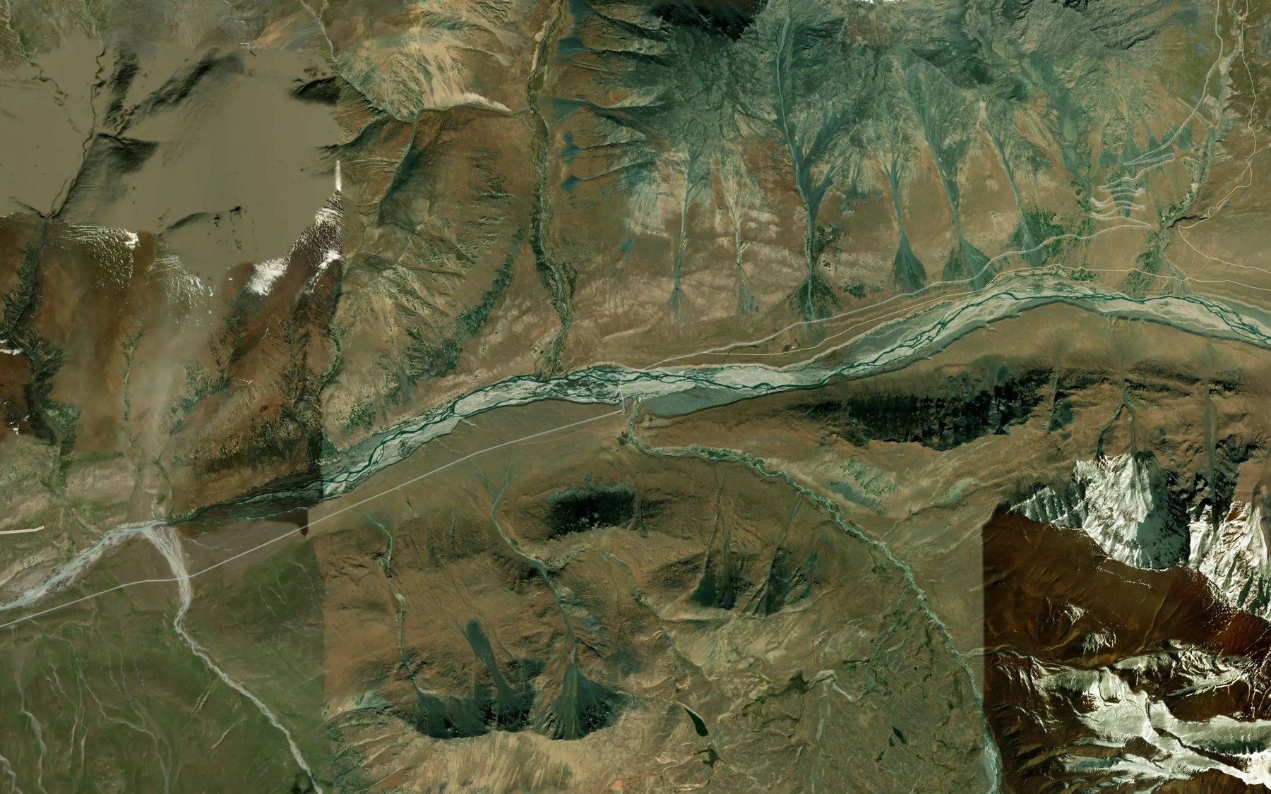 Satellite map of the Severnyy Cholpon
