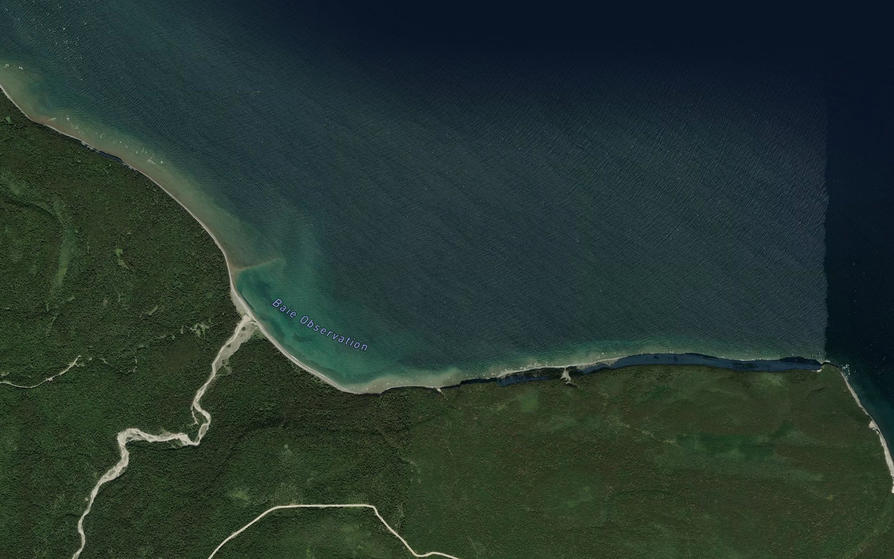 Satellite map of the Baie Observation