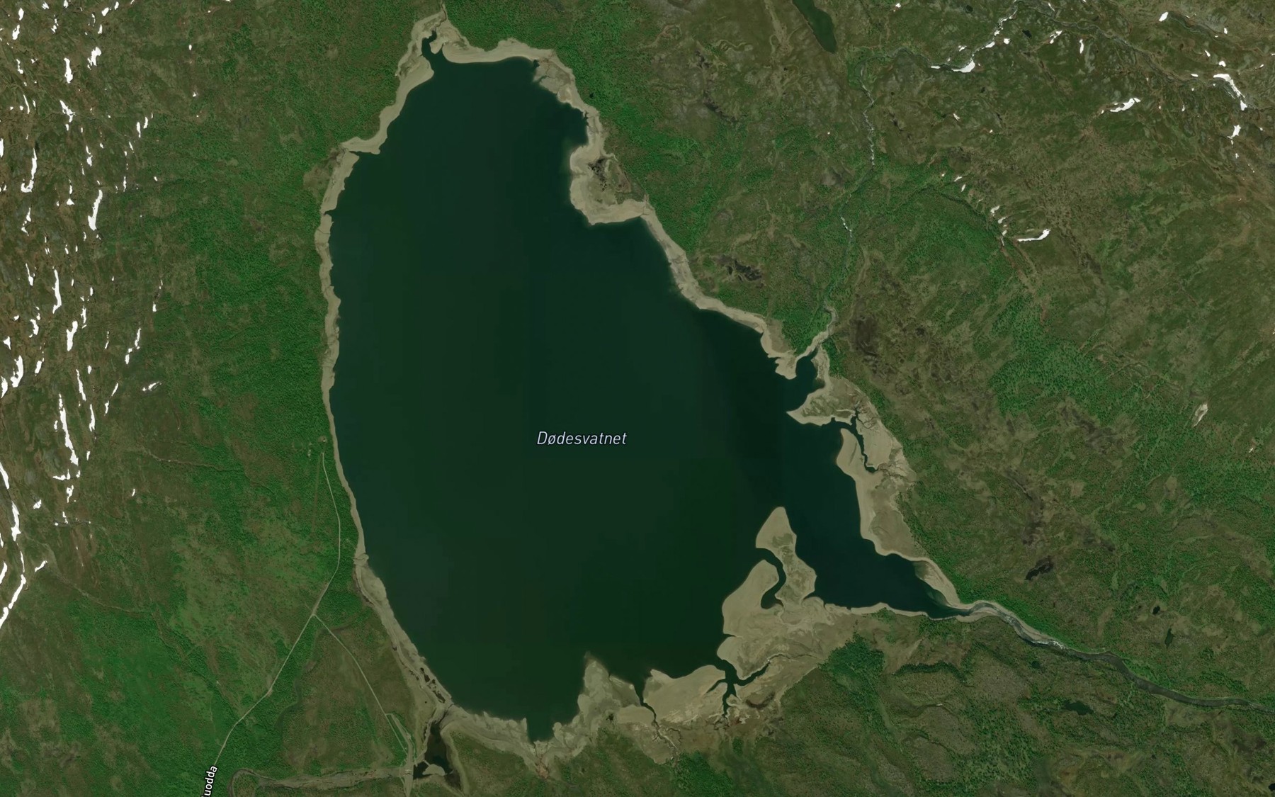 Satellite map of the Devddesjavri
