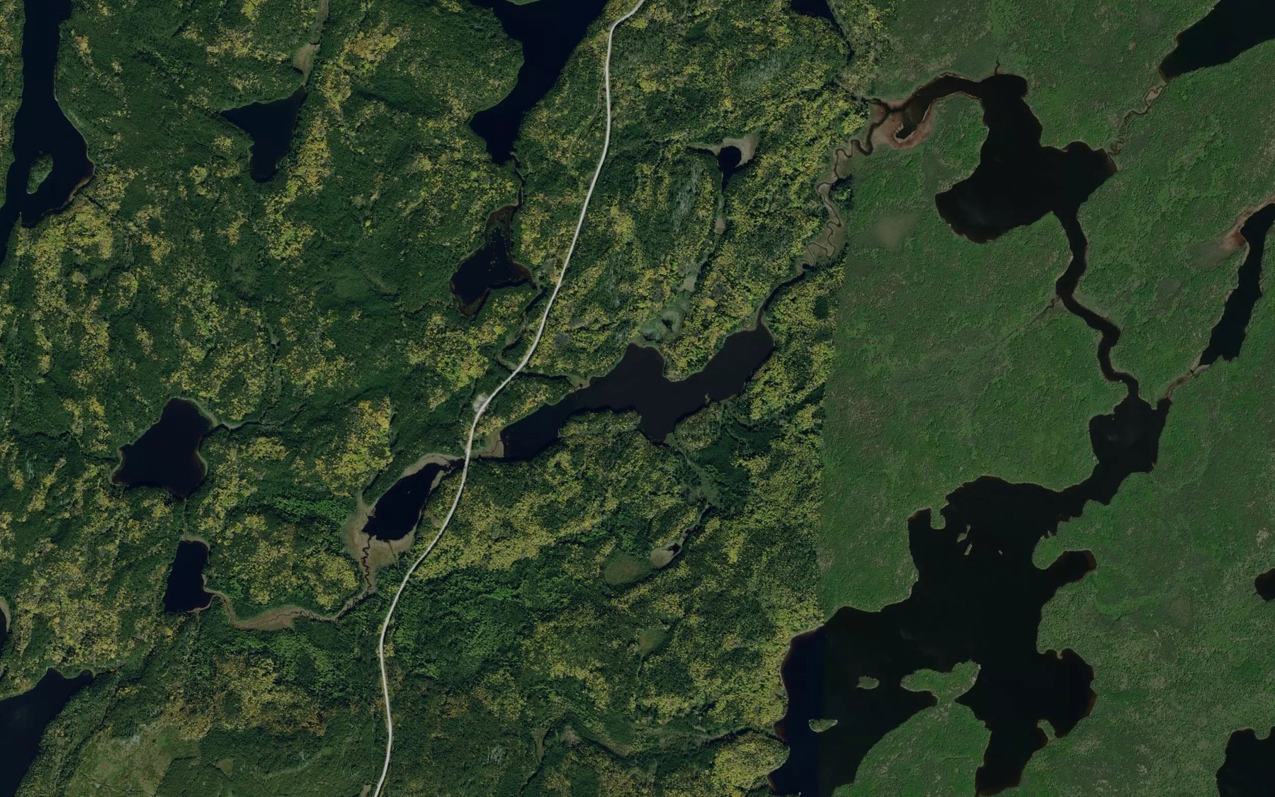 Satellite map of the Porritt Lake
