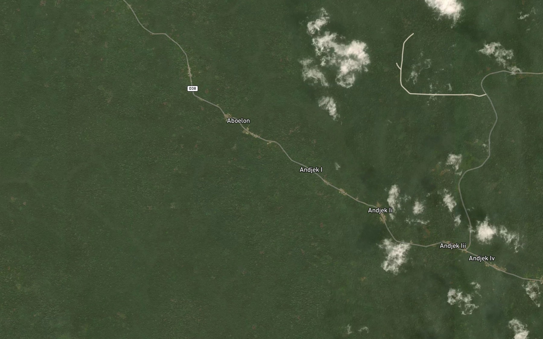 Satellite map of the Monengombo