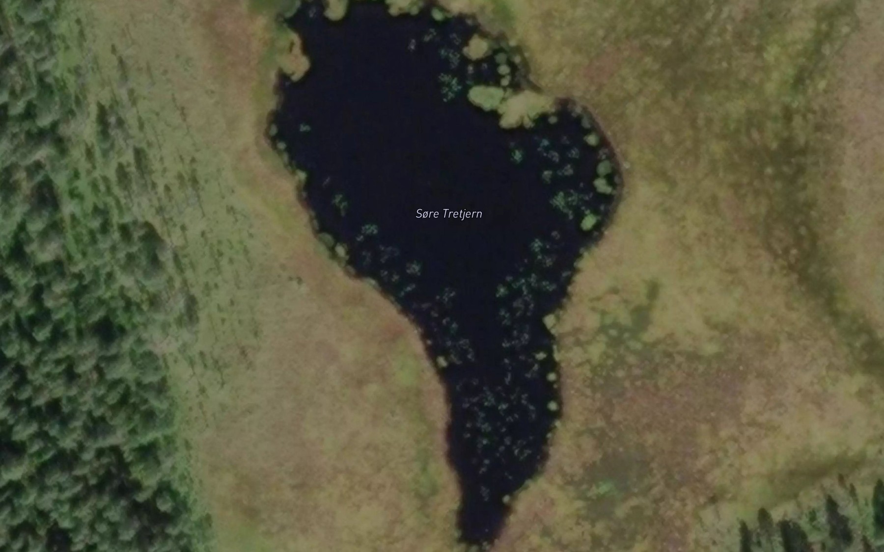 Satellite map of the Sondre Tretjenn