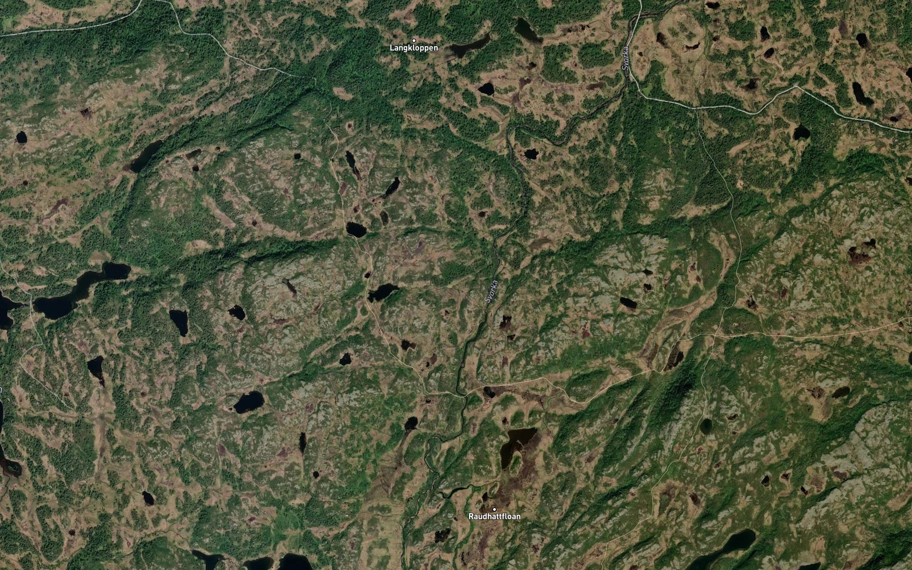 Satellite map of the Fjelldalsbekken