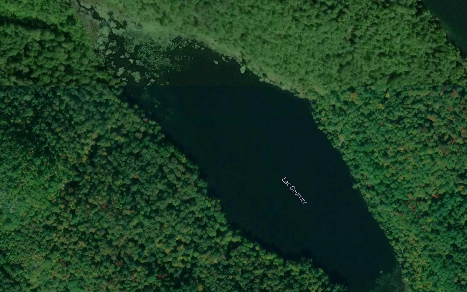 Satellite map of the Lac Courrier