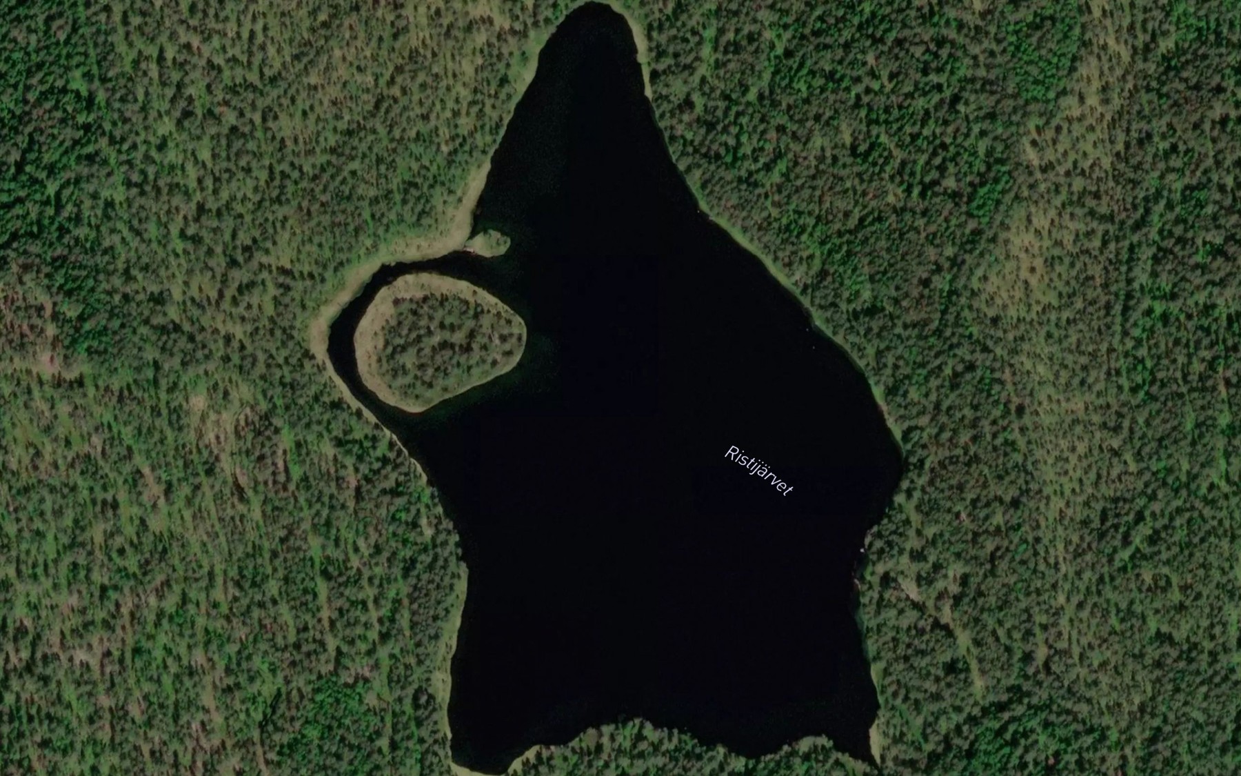 Satellite map of the Iso Ristijarvi