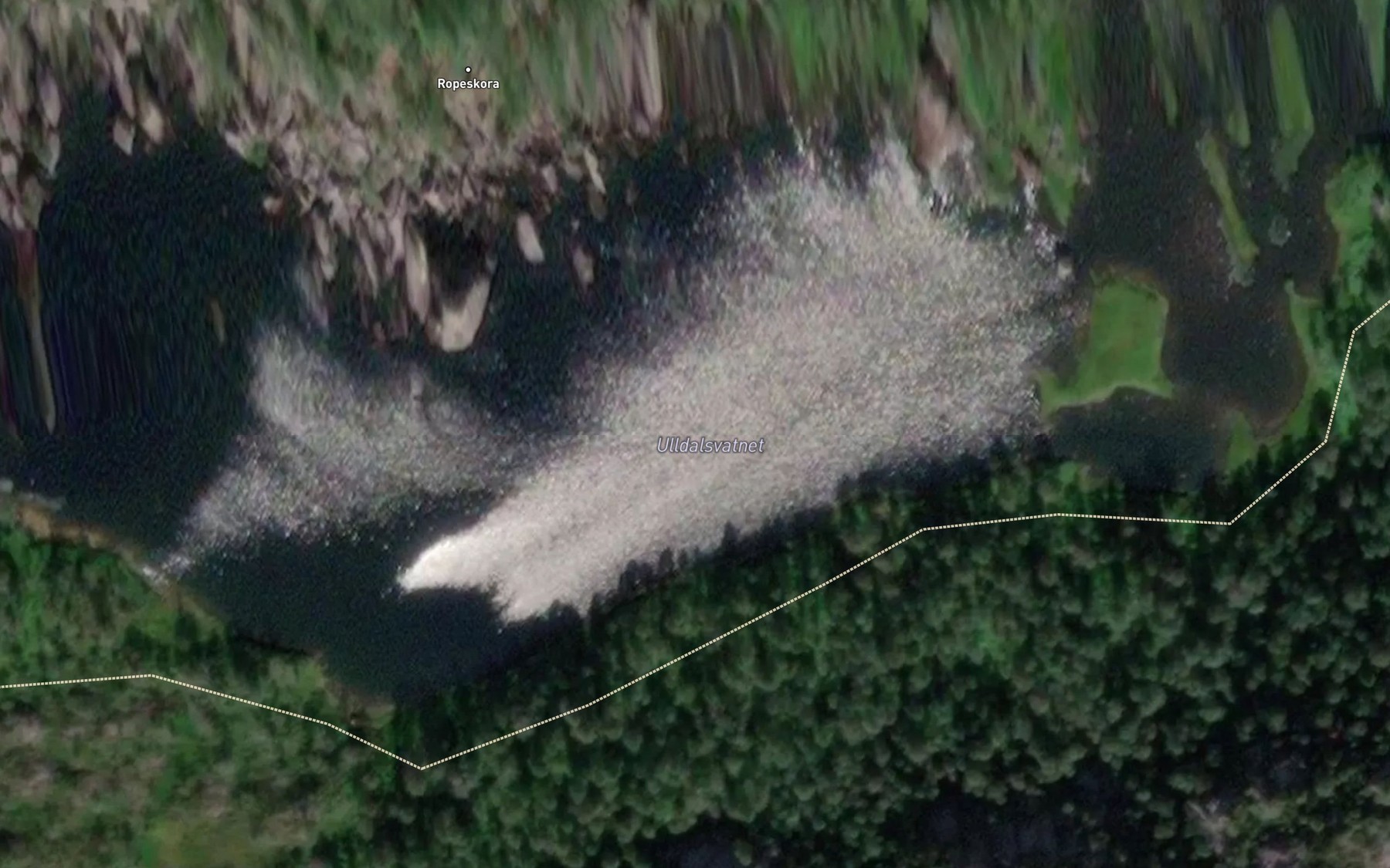 Satellite map of the Ulldalsvatnet