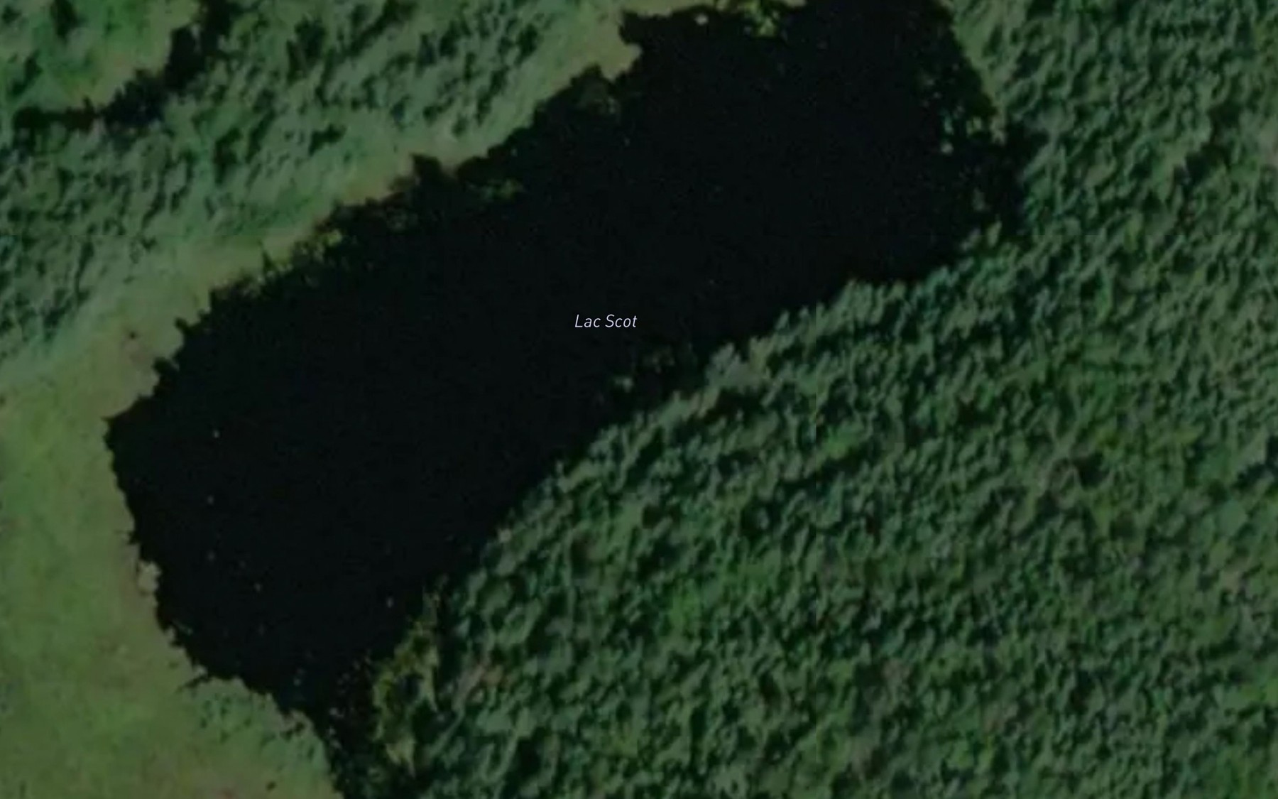 Satellite map of the Lac Scot