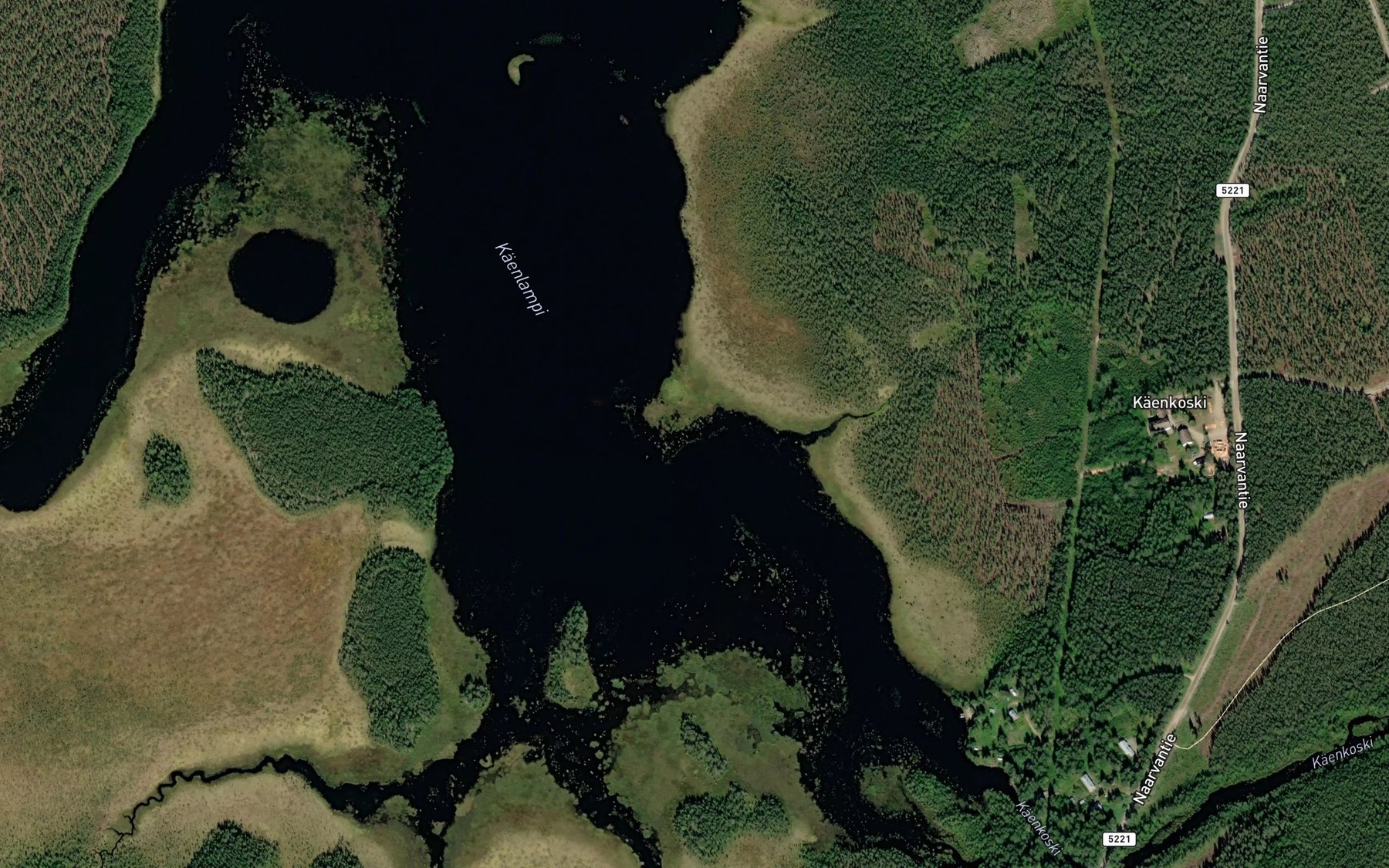 Satellite map of the Kaenlampi