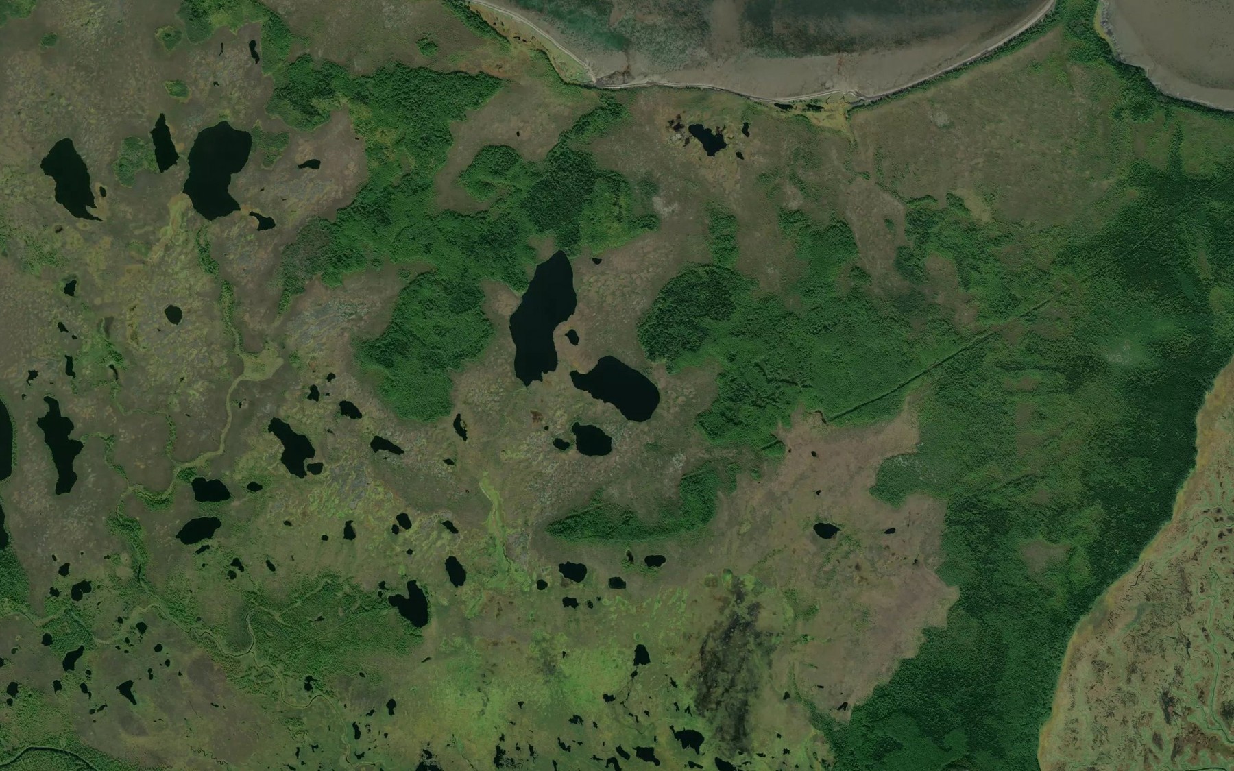 Satellite map of the Ozero Oval'noye