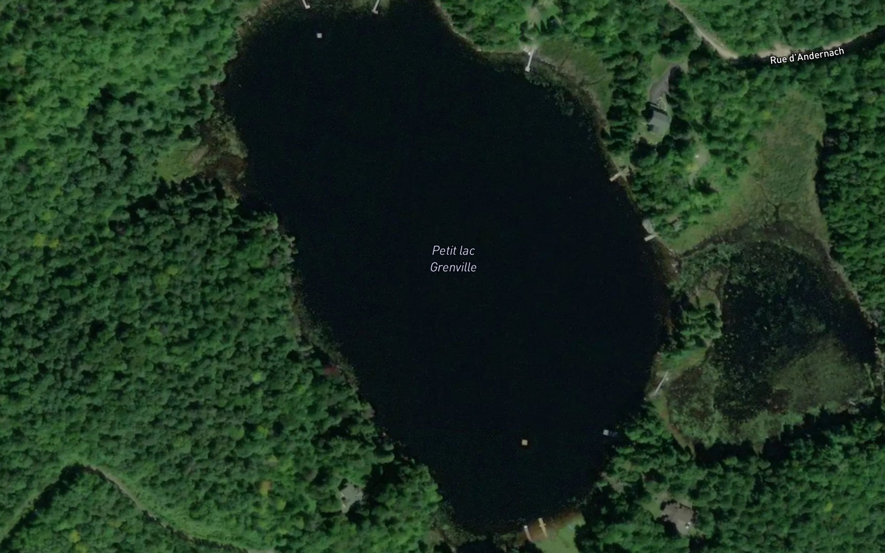 Satellite map of the Petit lac Grenville