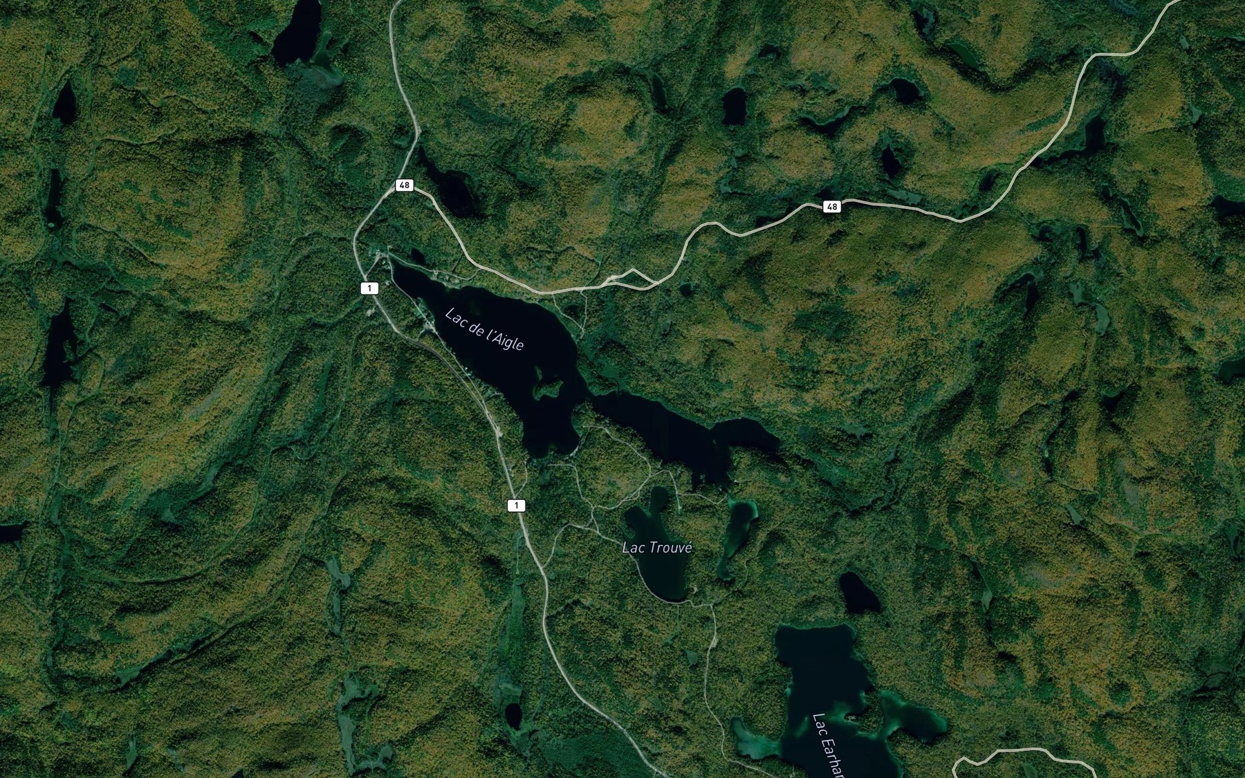 Satellite map of the Ruisseau Kealy