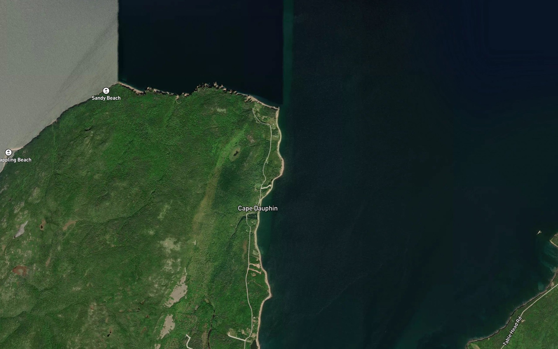 Satellite map of the Hectors Pond