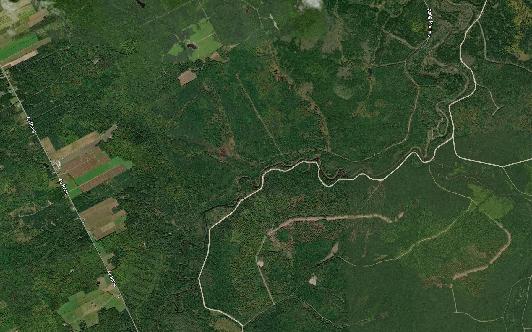 Satellite map of the Ruisseau Gilbert