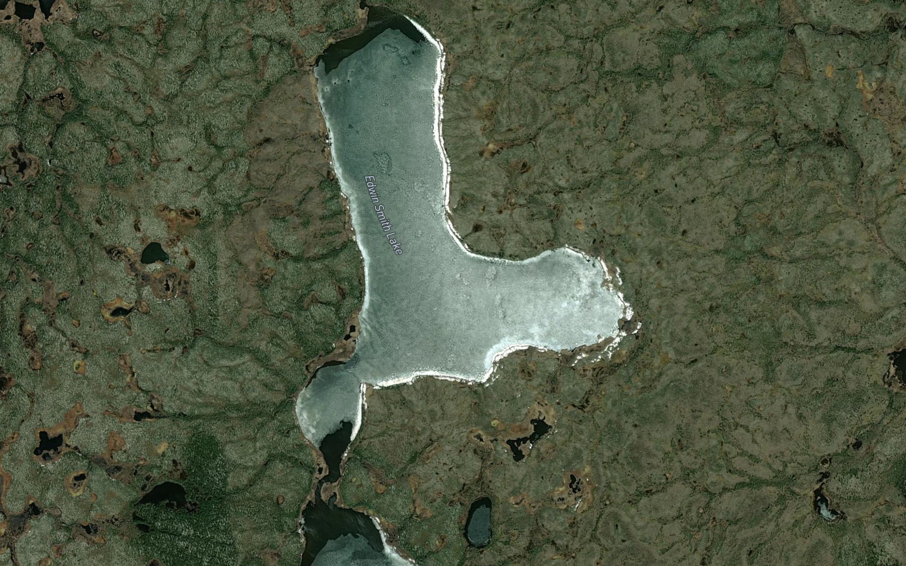 Satellite map of the Edwin Smith Lake