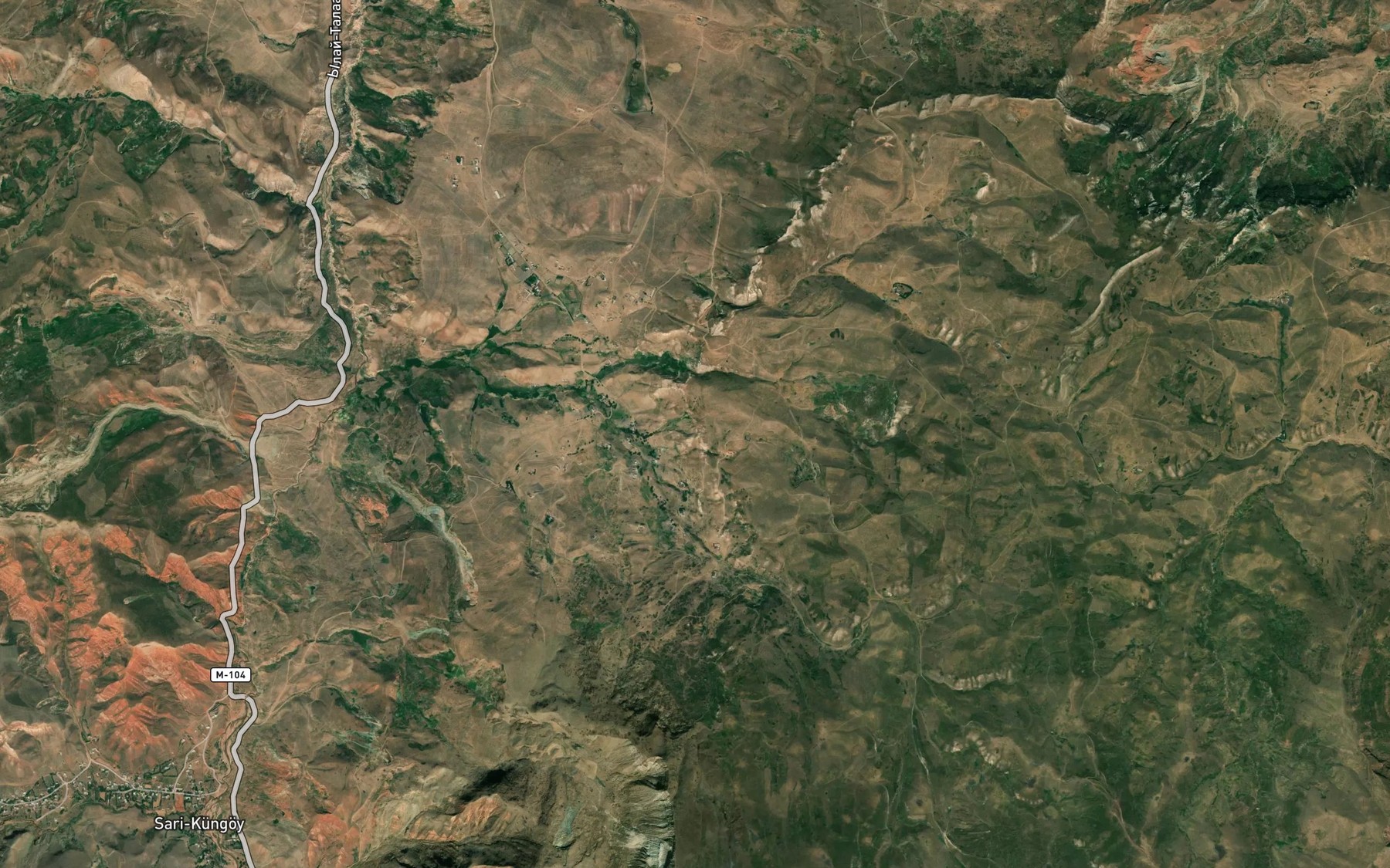 Satellite map of the Rodnik Dzhangyz-Bulak