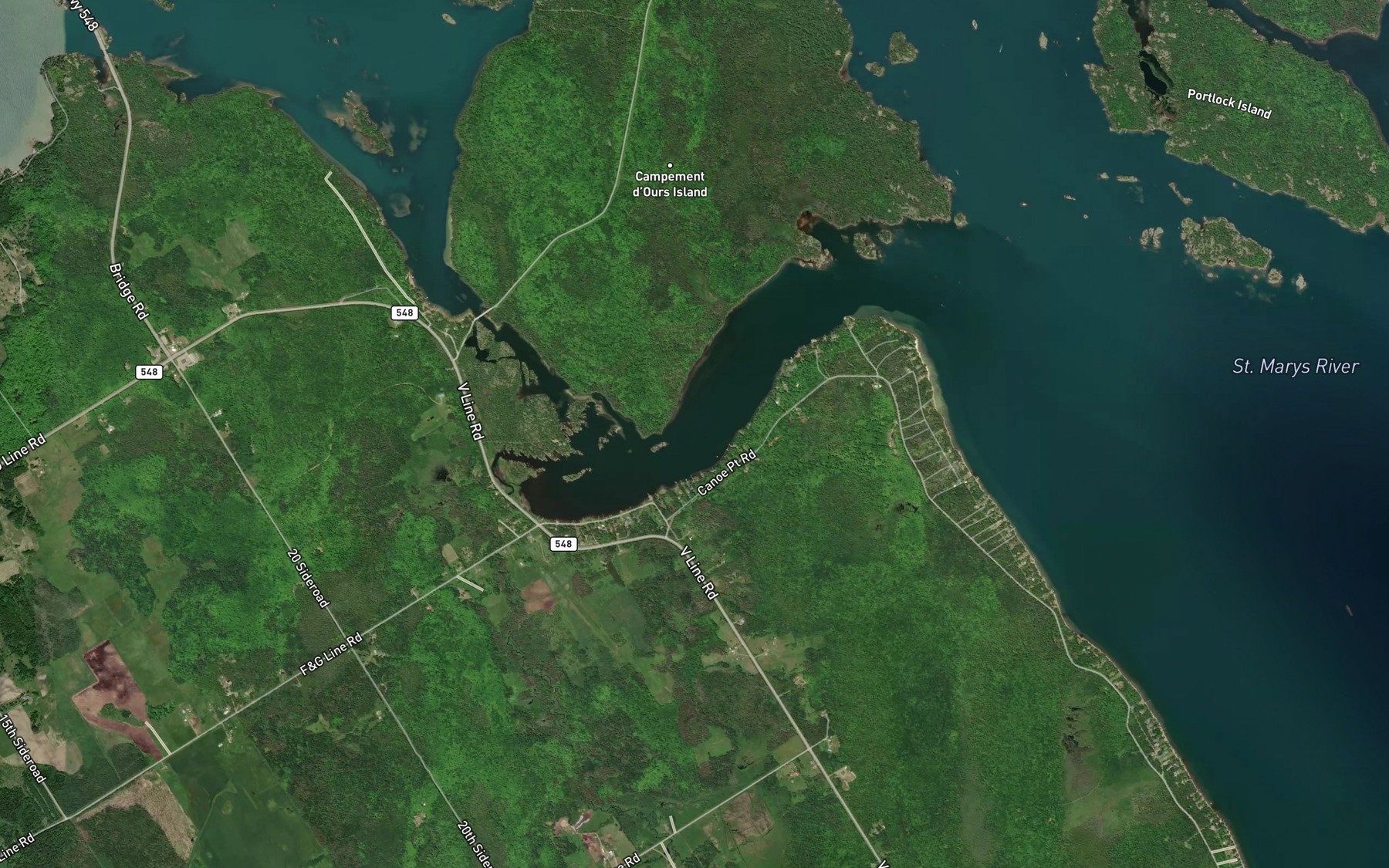 Satellite map of the Gawas Bay