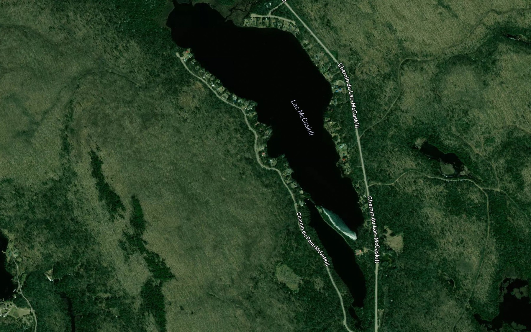 Satellite map of the Lac McCaskill