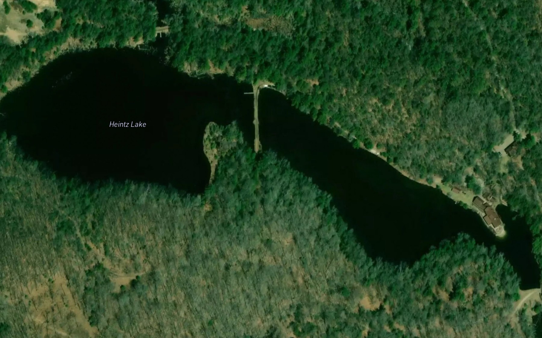 Satellite map of the Heintz Lake