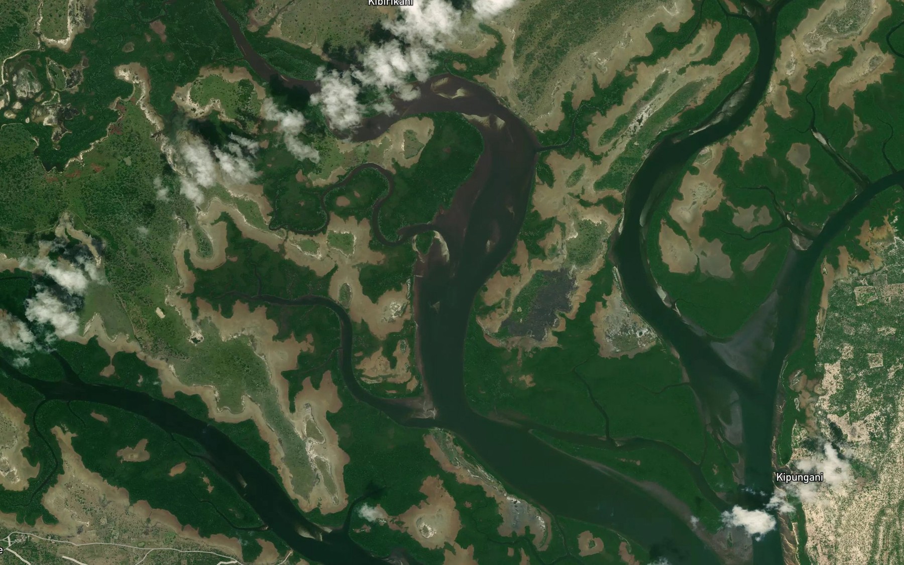 Satellite map of the Mto wa Hidio