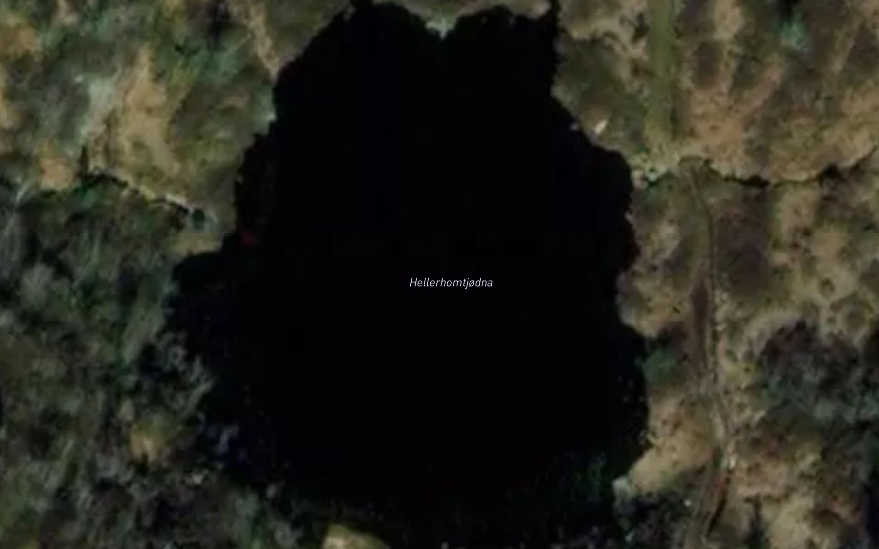Satellite map of the Hellerhomtjodna