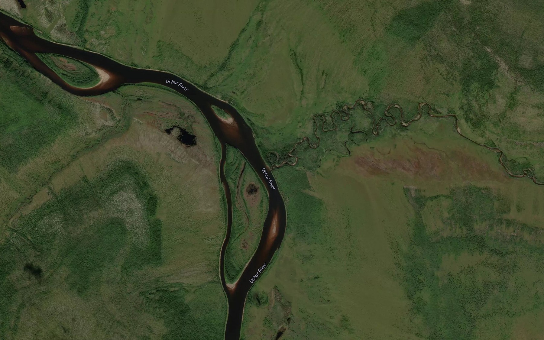 Satellite map of the Dzhuyukyan