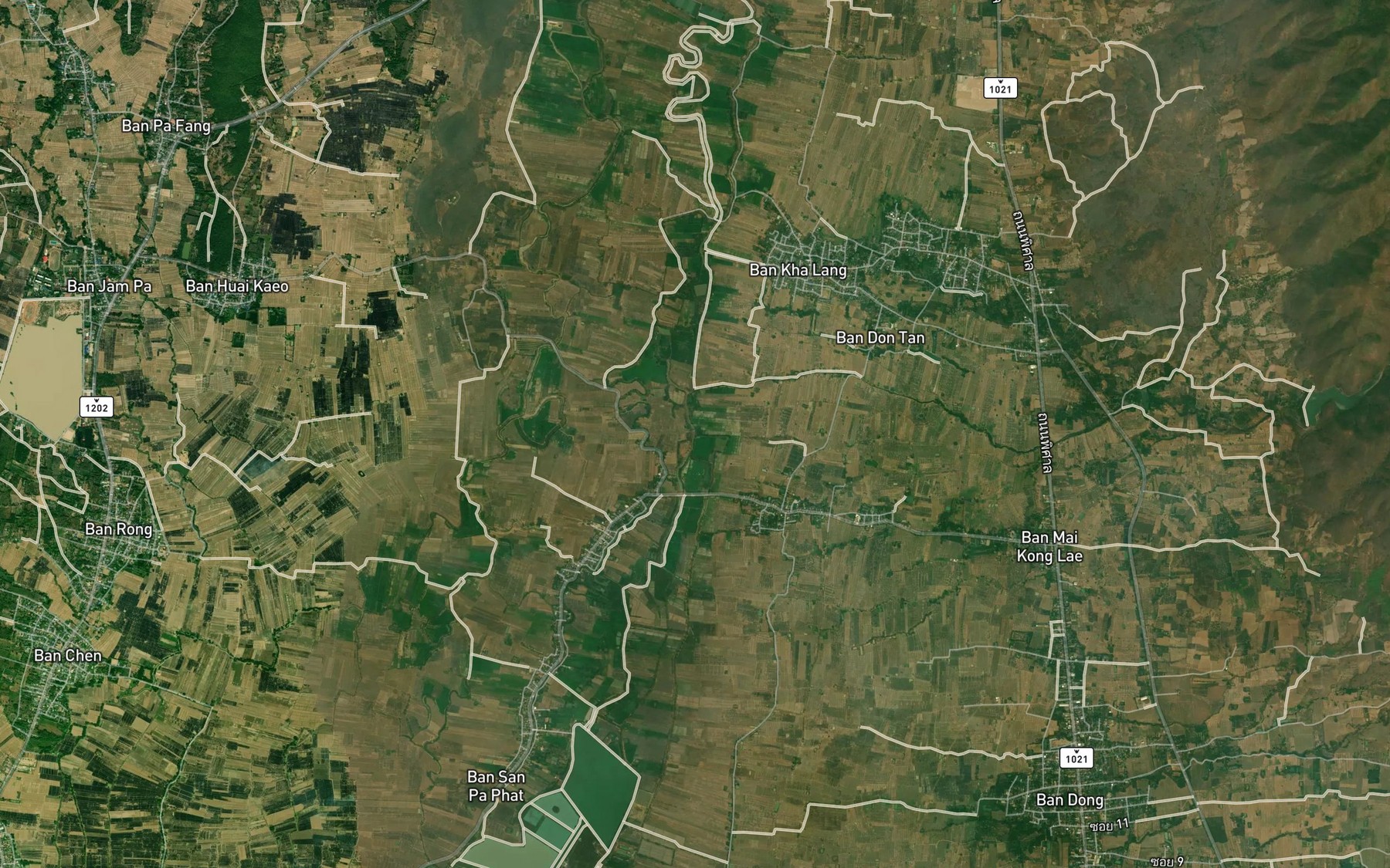Satellite map of the Huai Bo Sae
