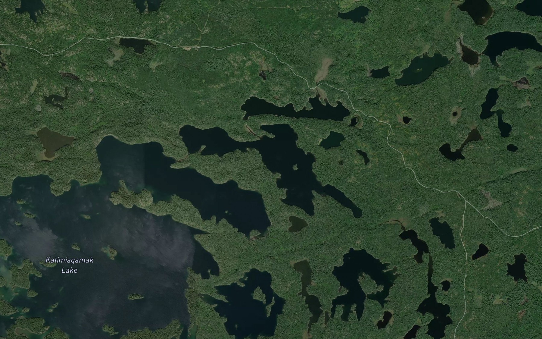 Satellite map of the Derby Lake