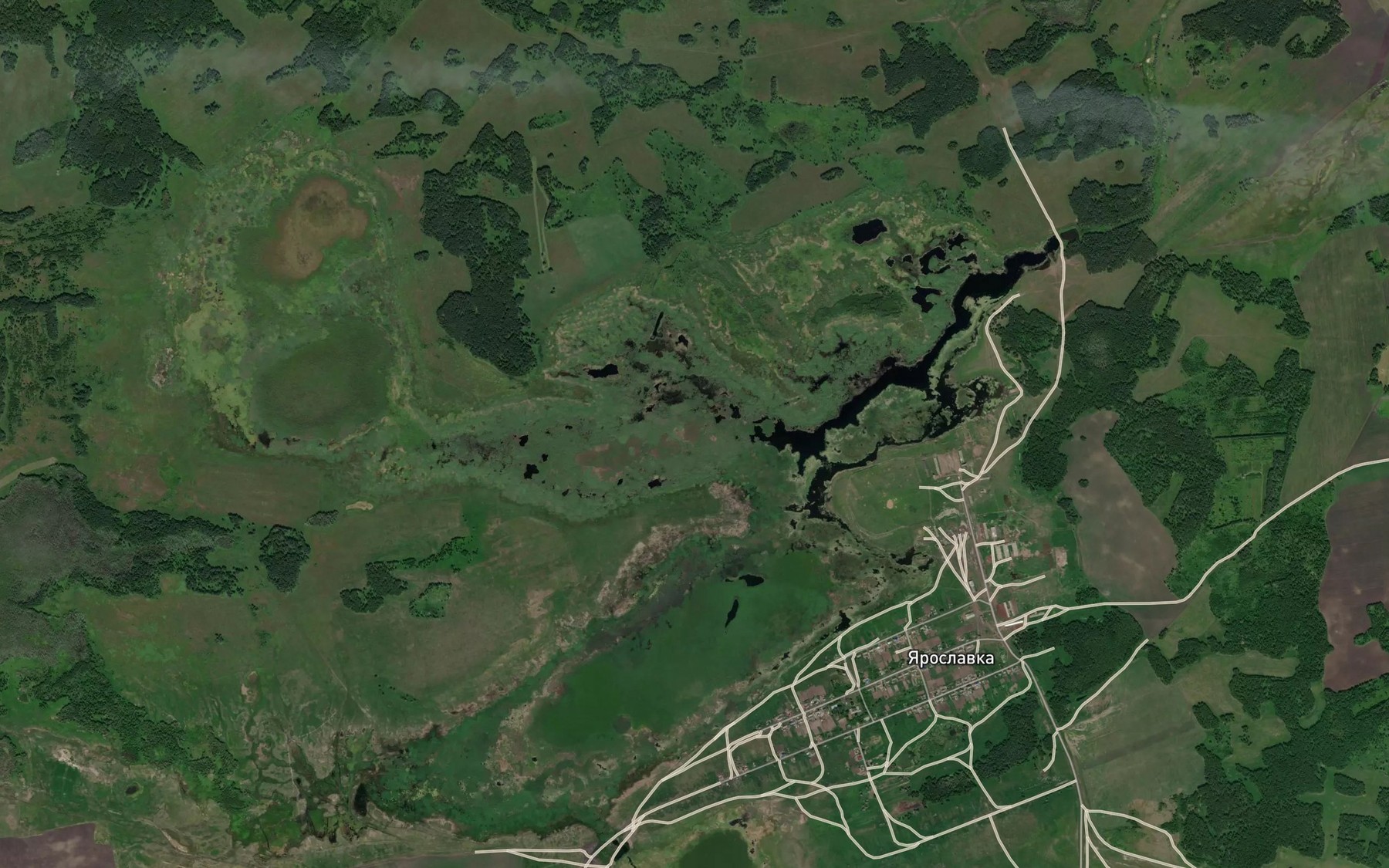 Satellite map of the Prud Rechka-Rudka