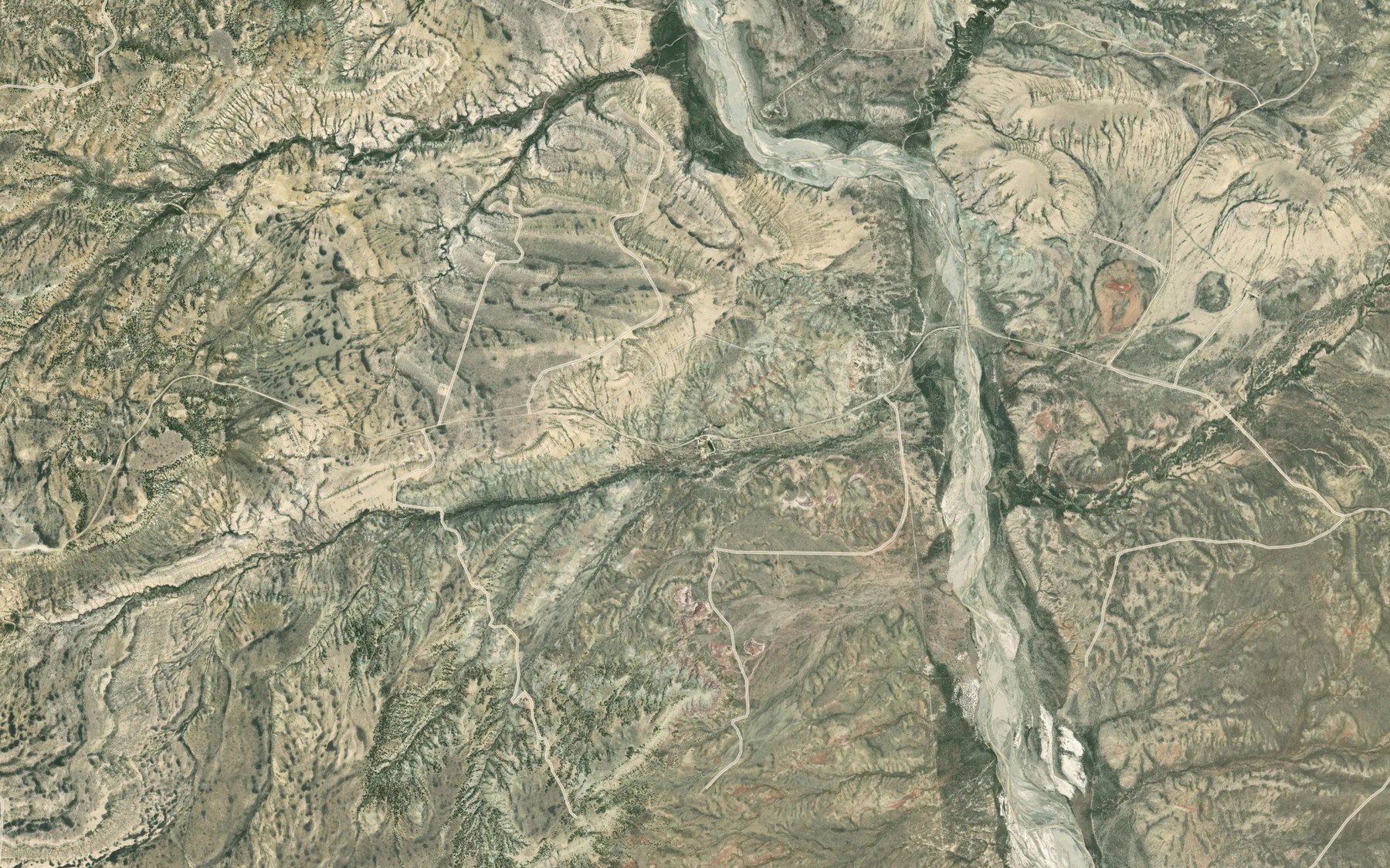 Satellite map of the McPherson Springs